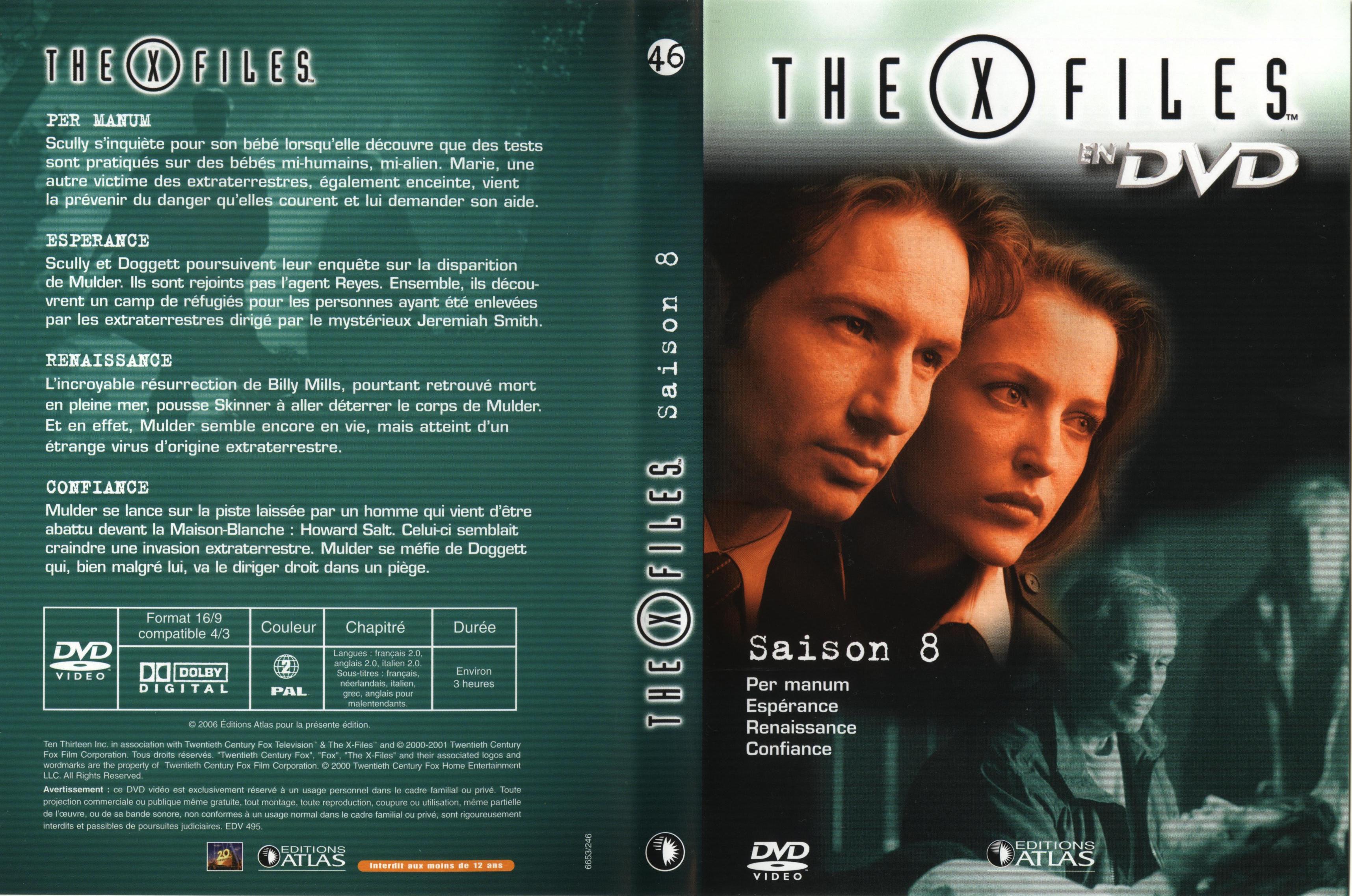 Jaquette DVD X Files saison 8 DVD 46