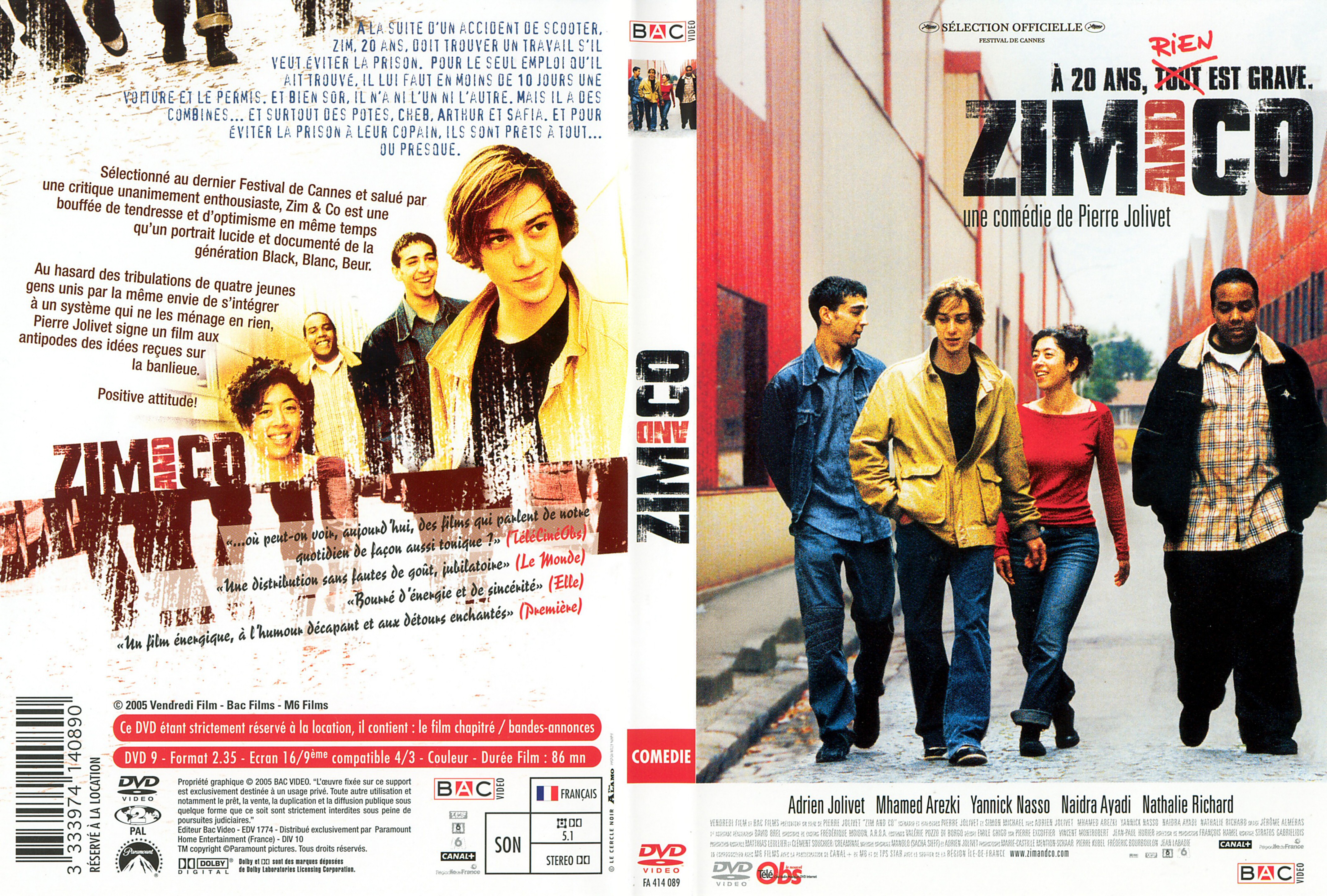 Jaquette DVD Zim and Co