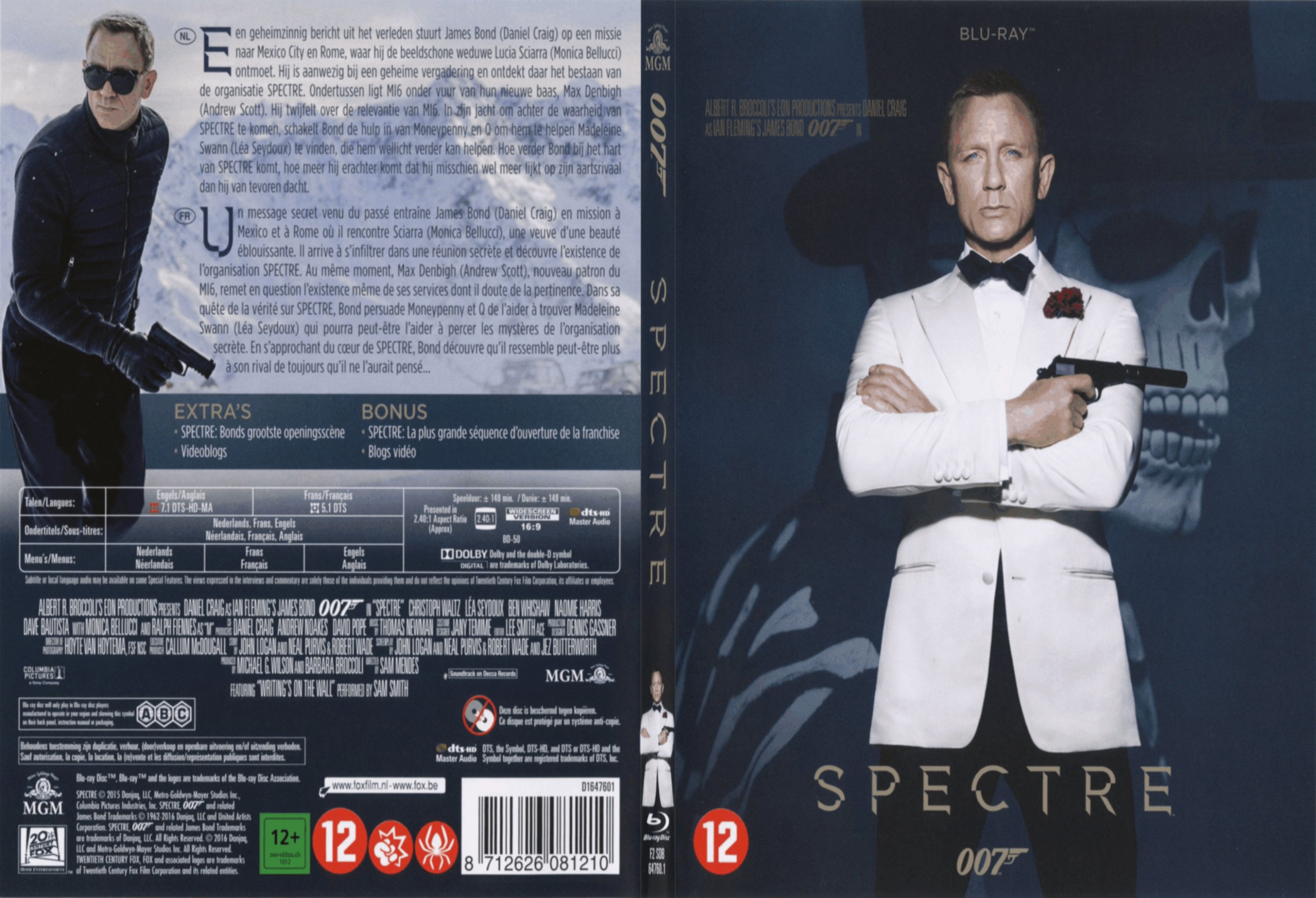 Jaquette DVD 007 Spectre - SLIM v2