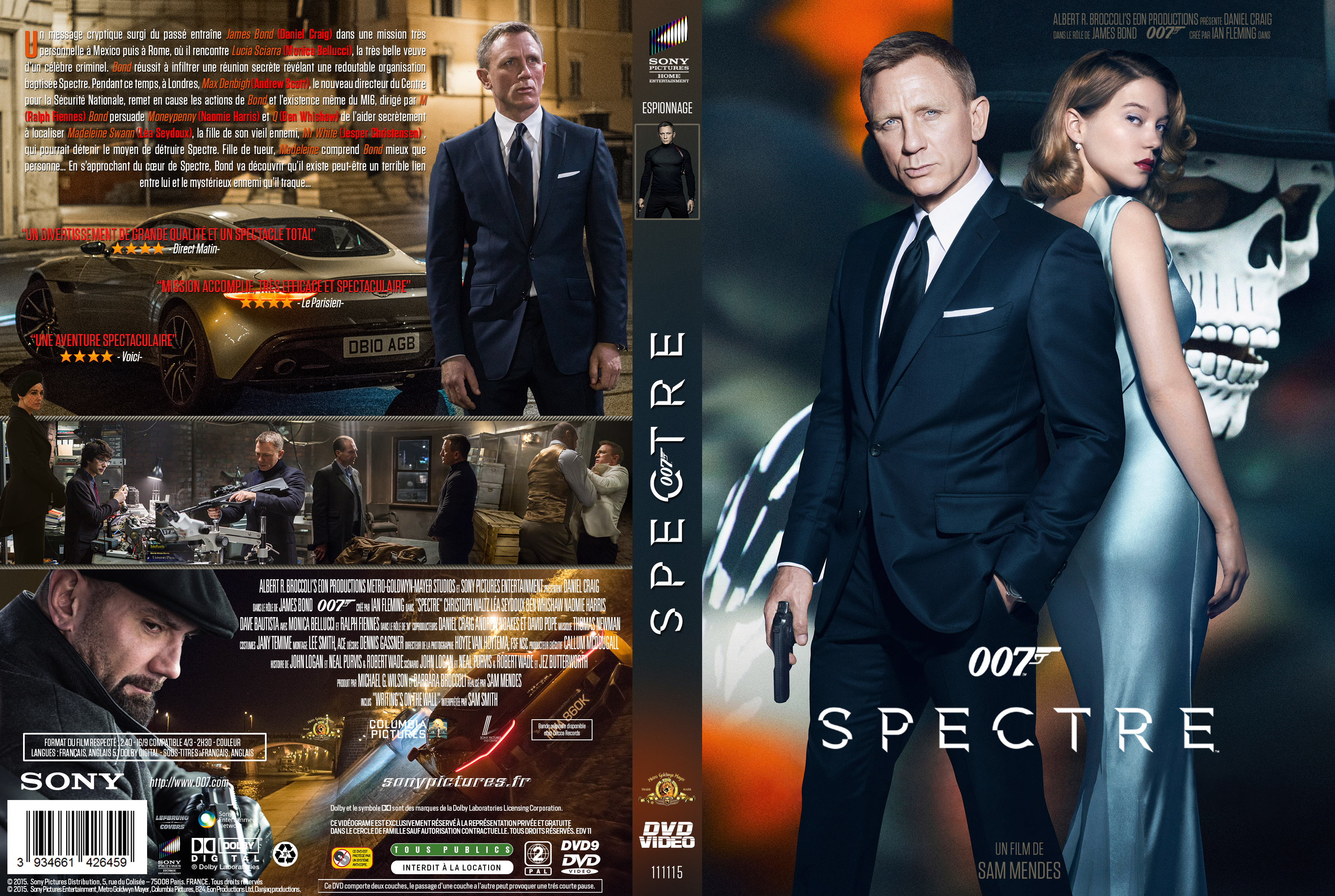 Jaquette DVD 007 Spectre custom