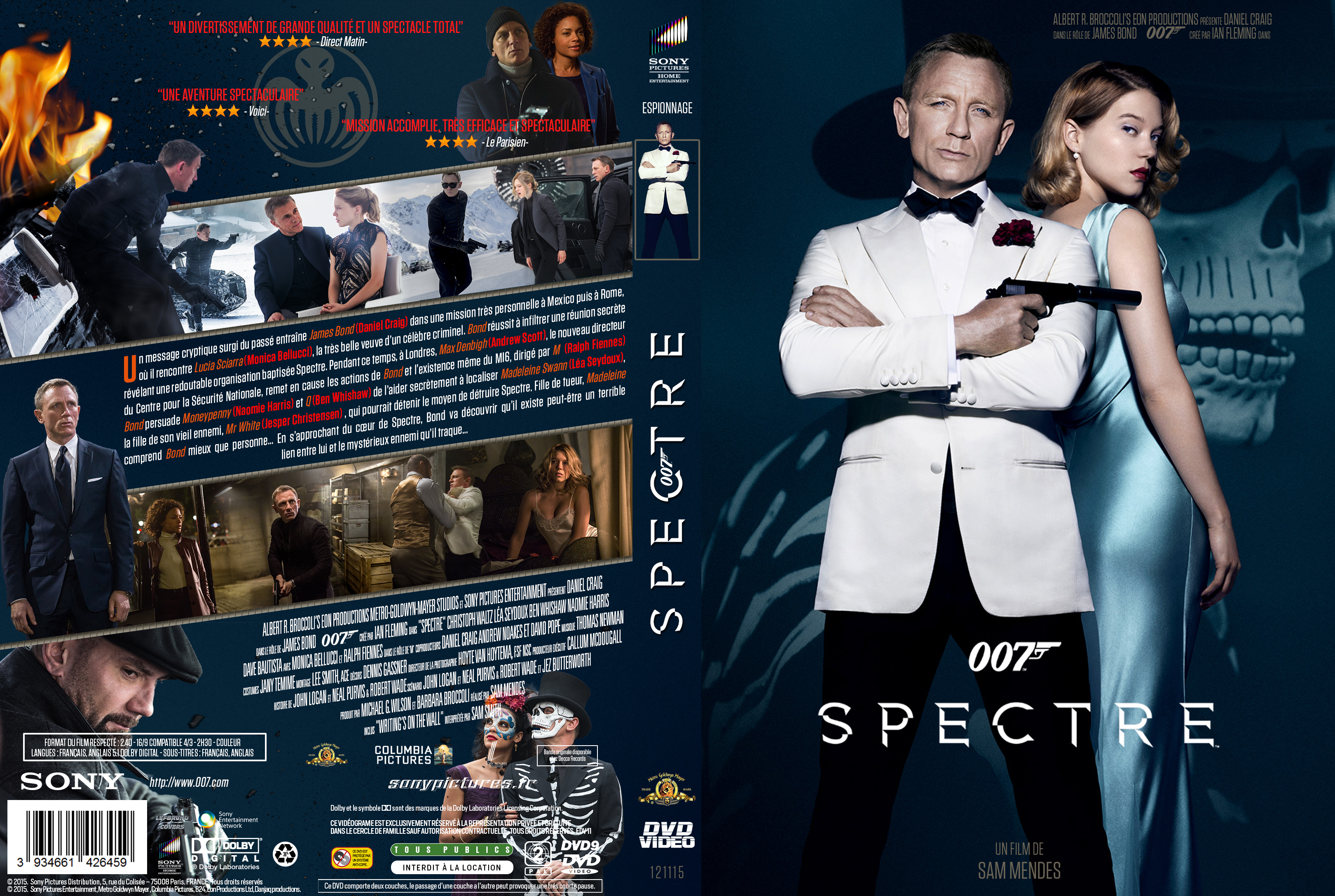 Jaquette DVD 007 Spectre custom v2
