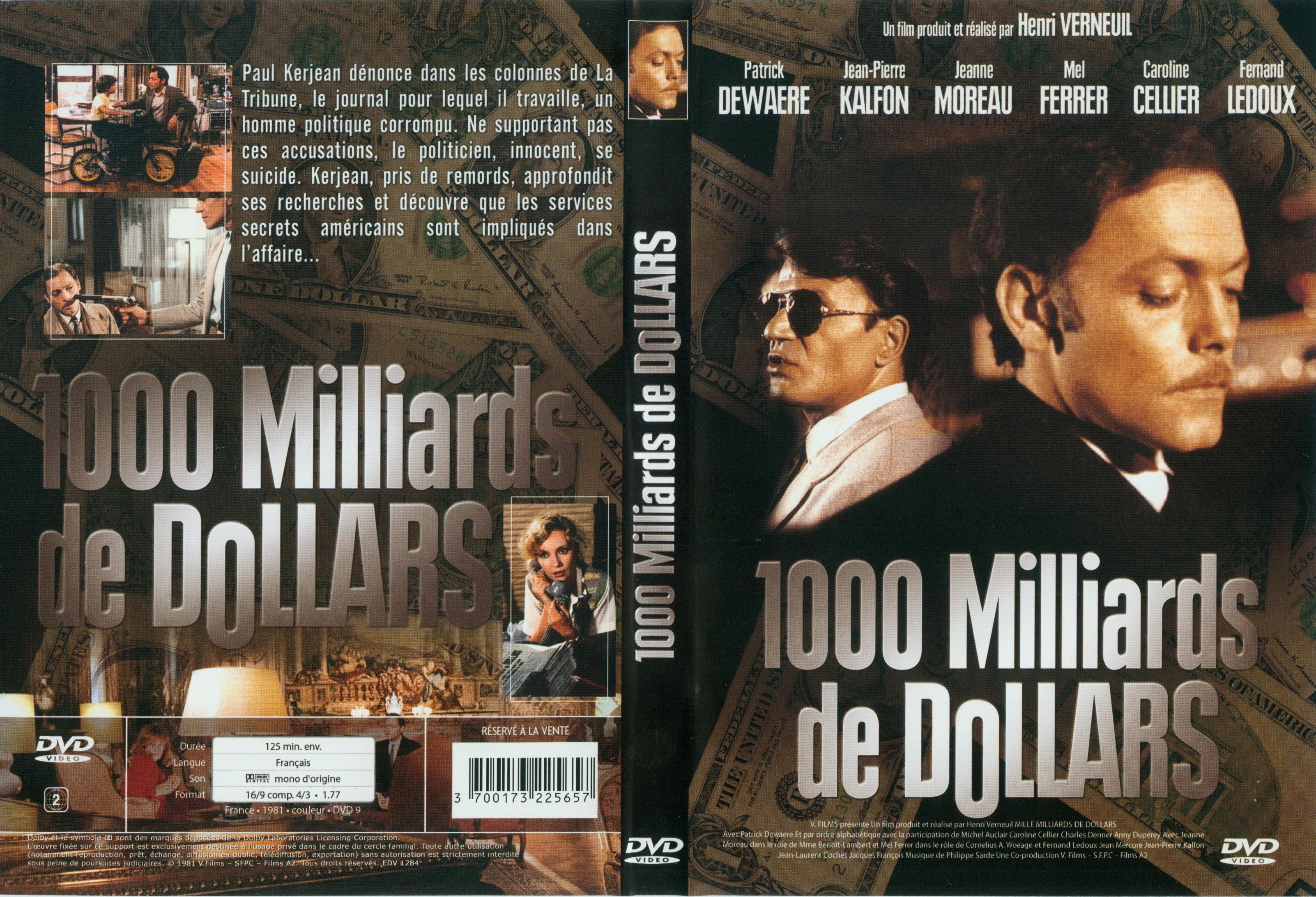 Jaquette DVD 1000 milliards de dollars