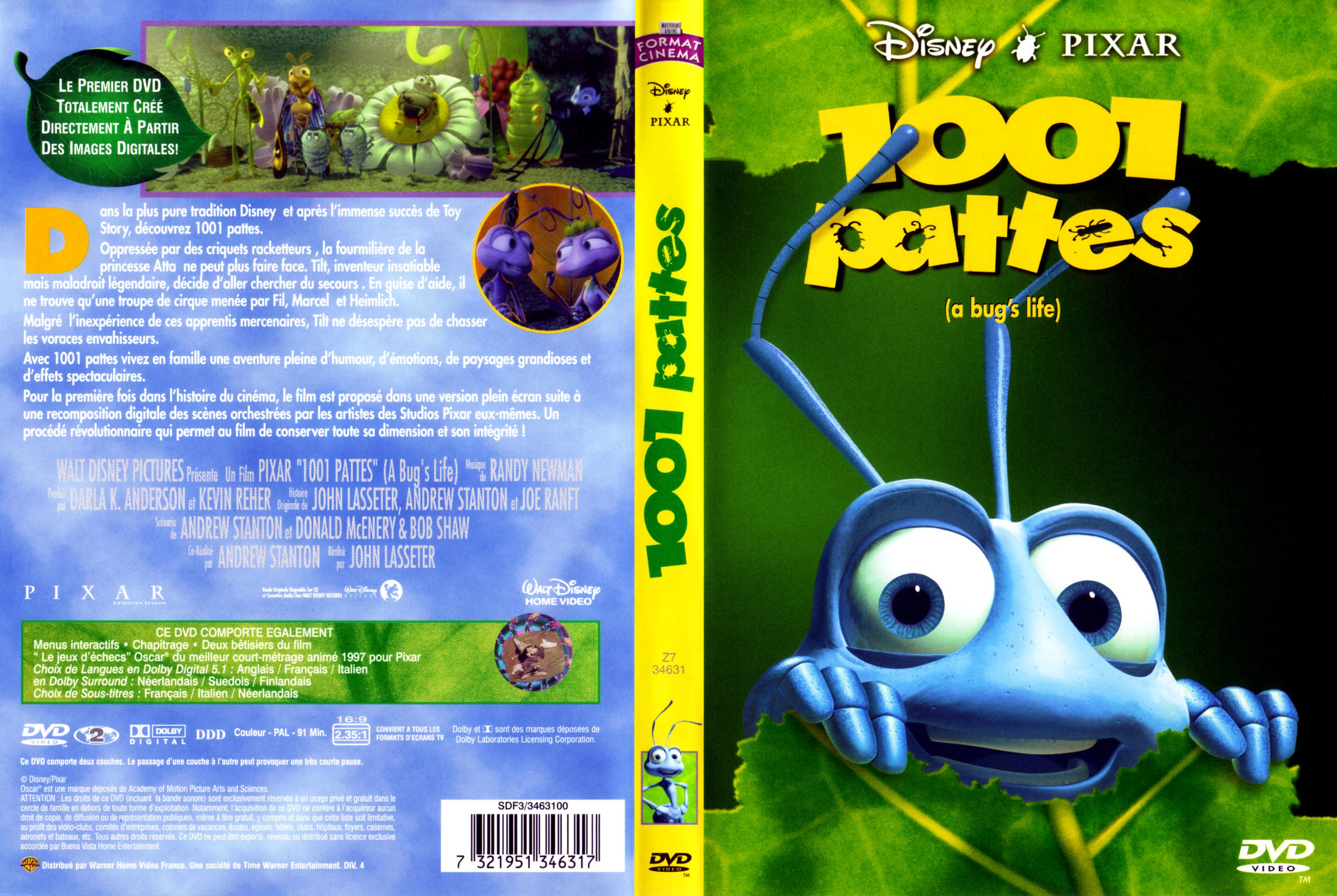 Jaquette DVD 1001 pattes v2