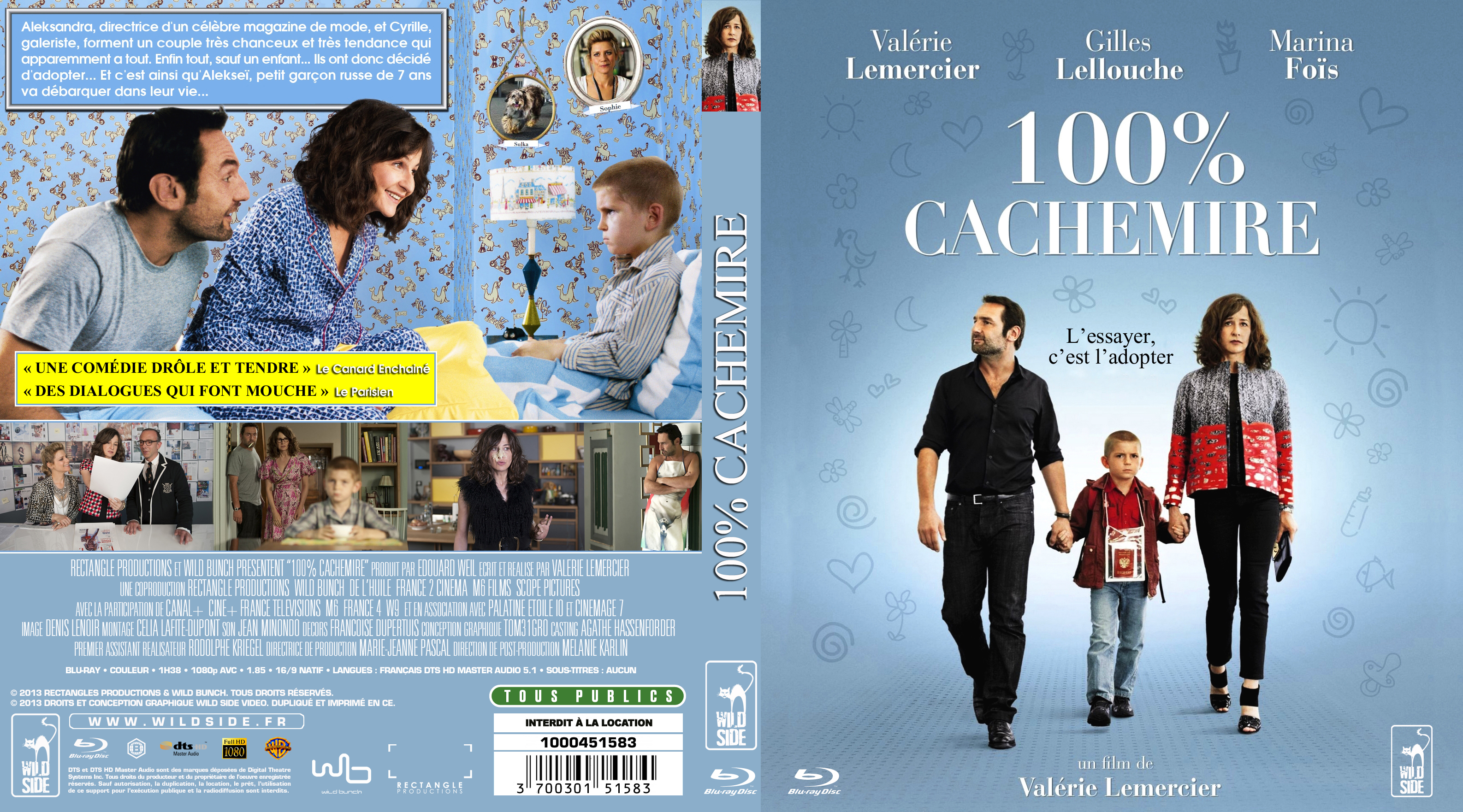 Jaquette DVD 100 Cachemire custom (BLU-RAY)