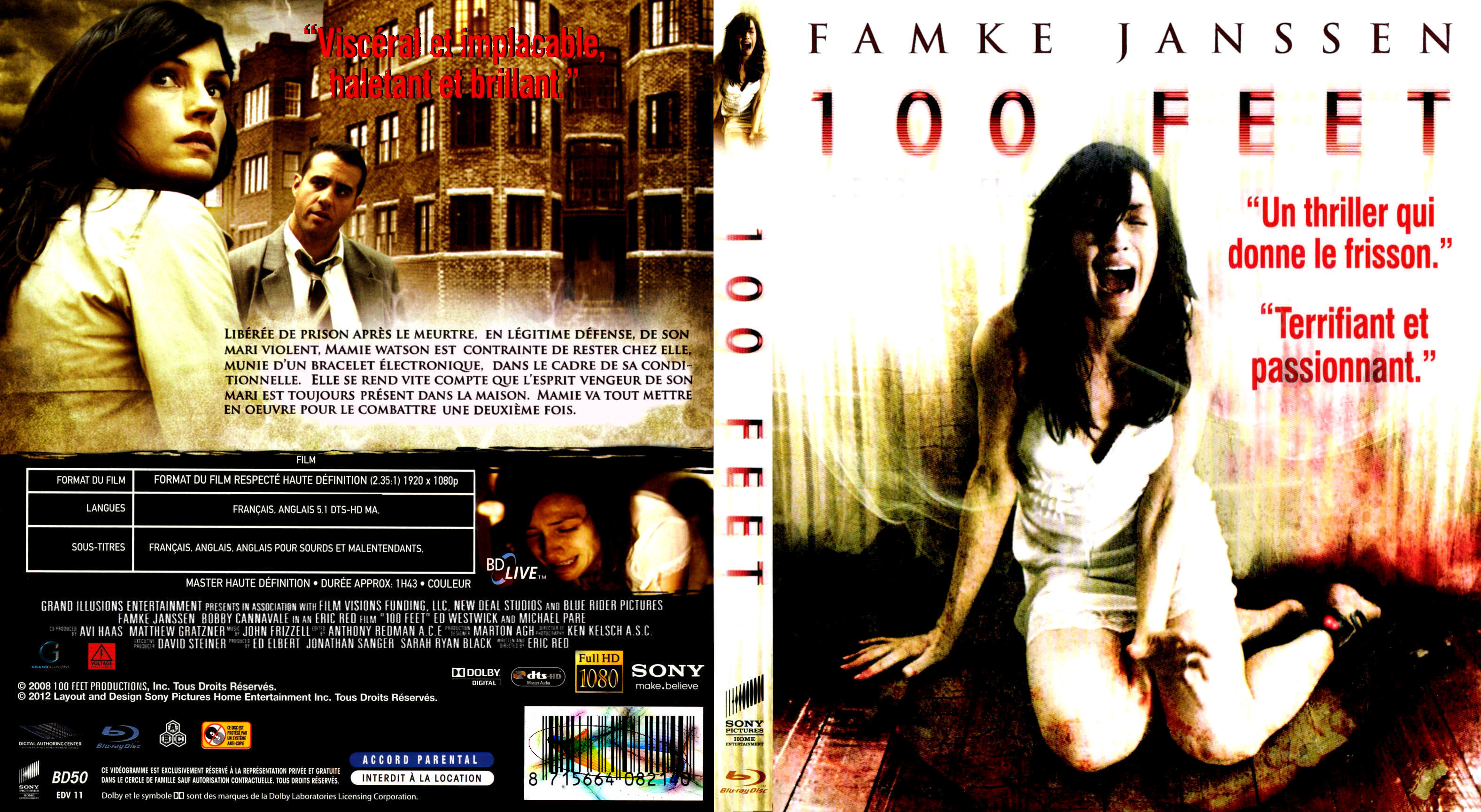 Jaquette DVD 100 feet custom (BLU-RAY)