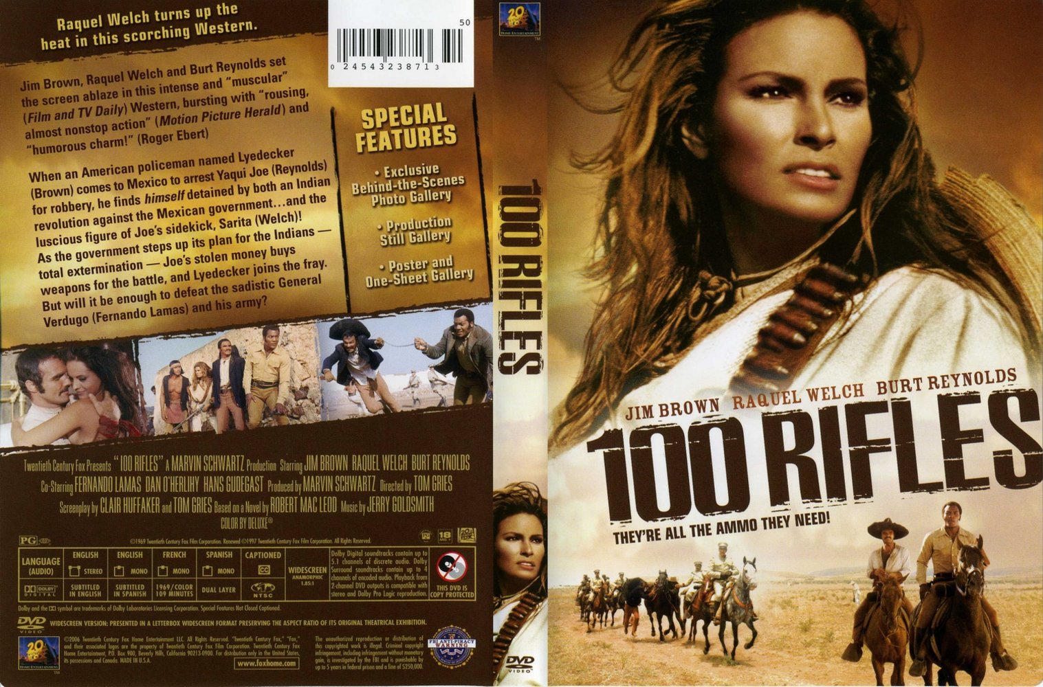 Jaquette DVD 100 rifles Zone 1