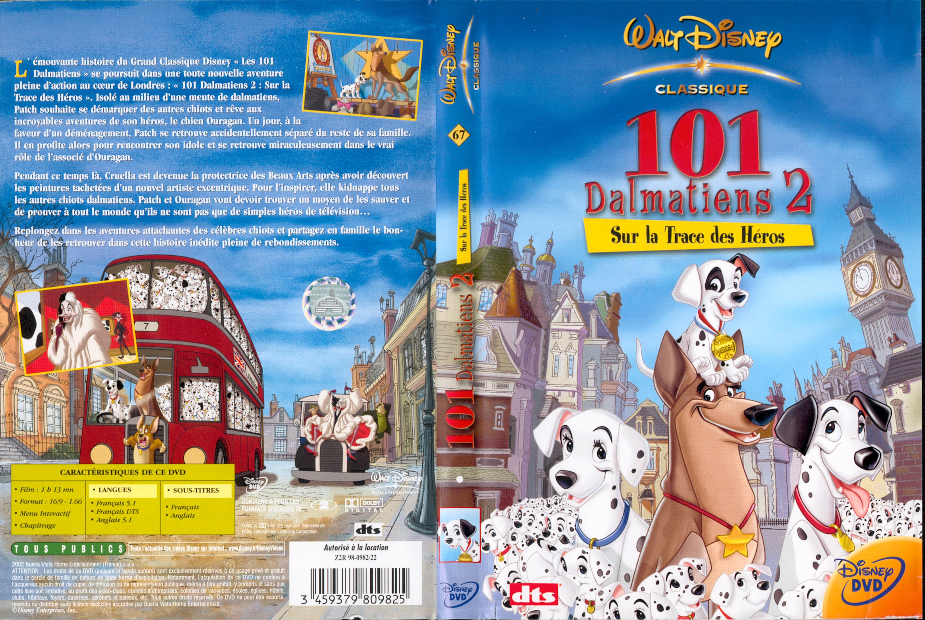 Jaquette DVD 101 dalmatiens 2