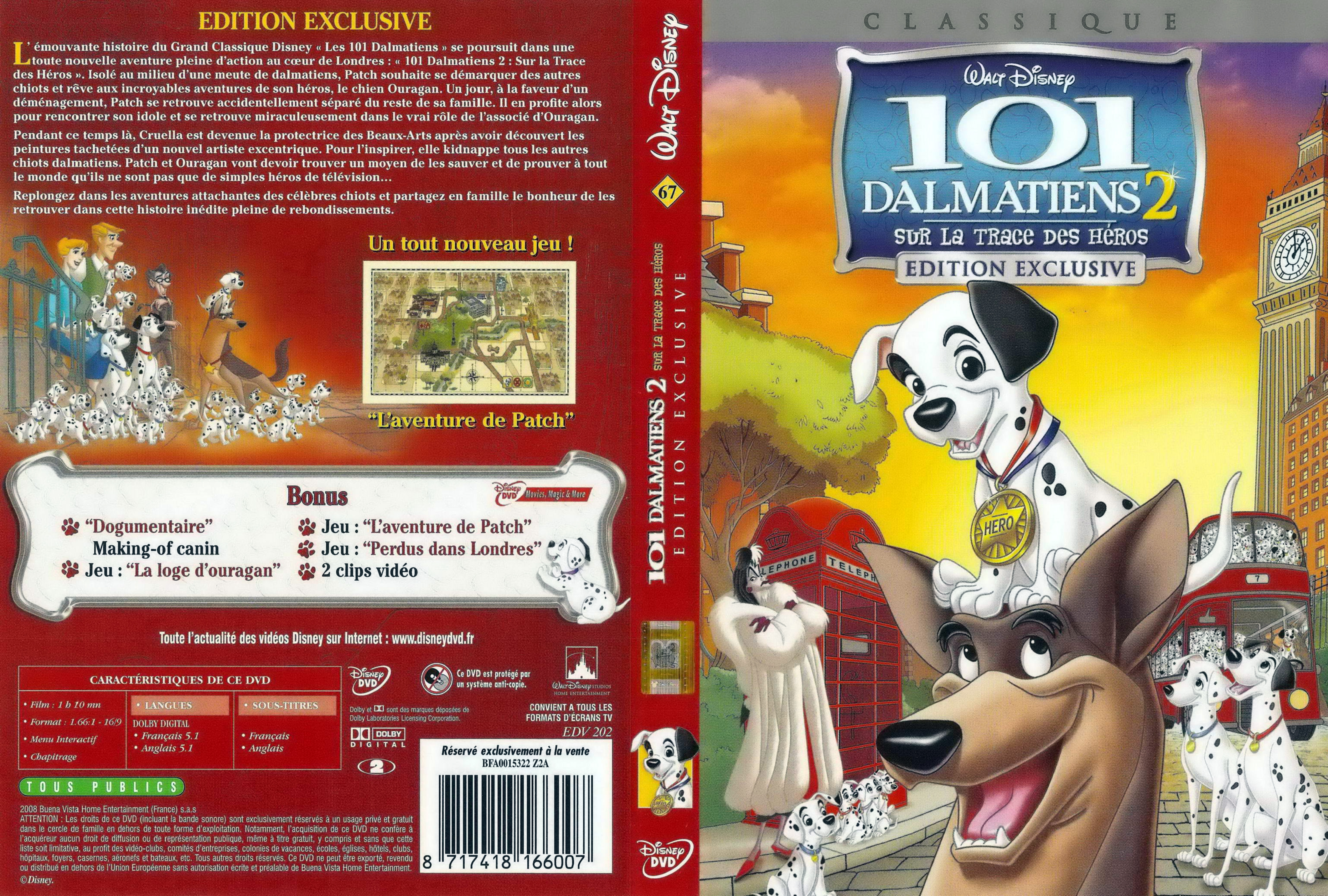Jaquette DVD 101 dalmatiens 2 v3