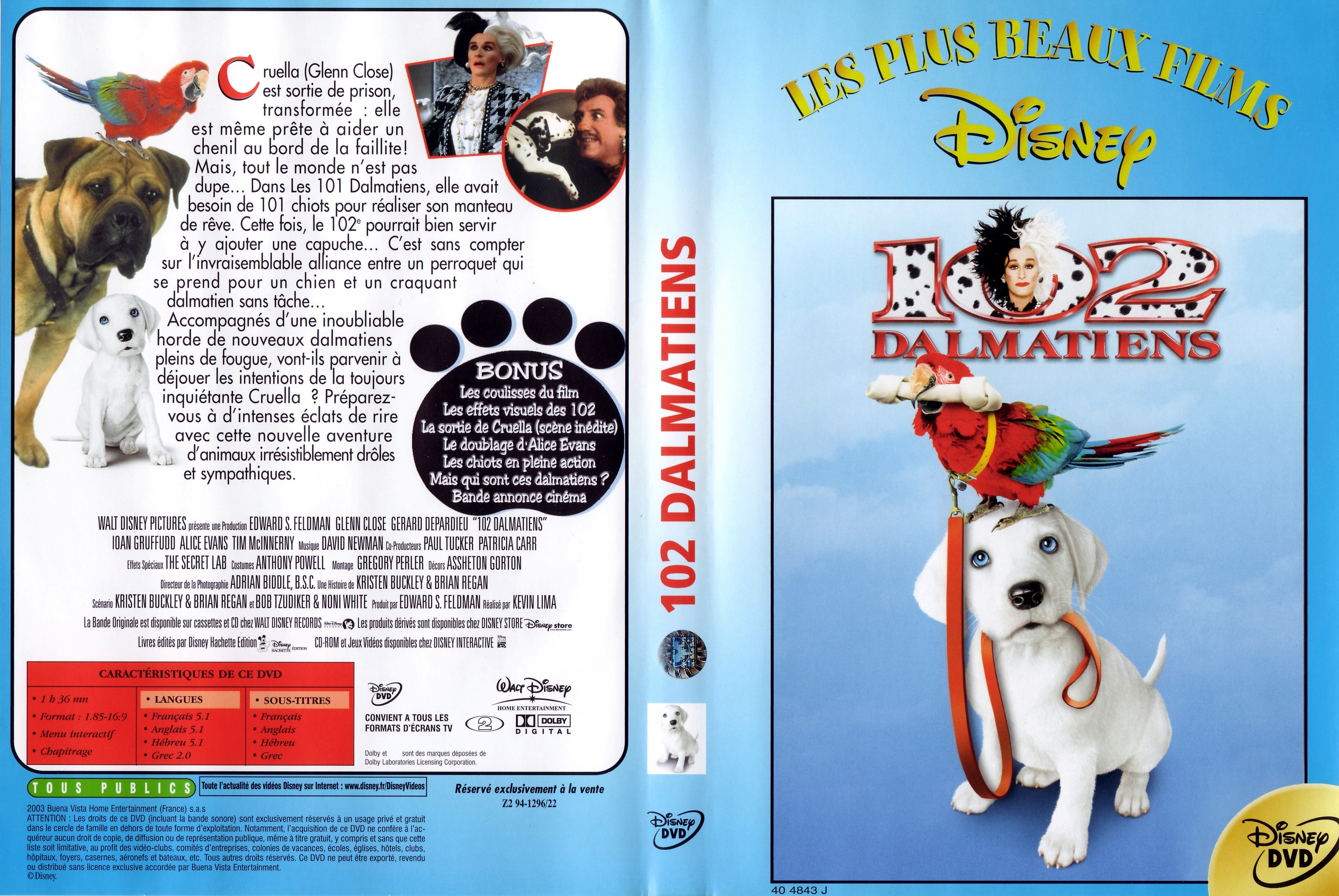 Jaquette DVD 102 dalmatiens v3