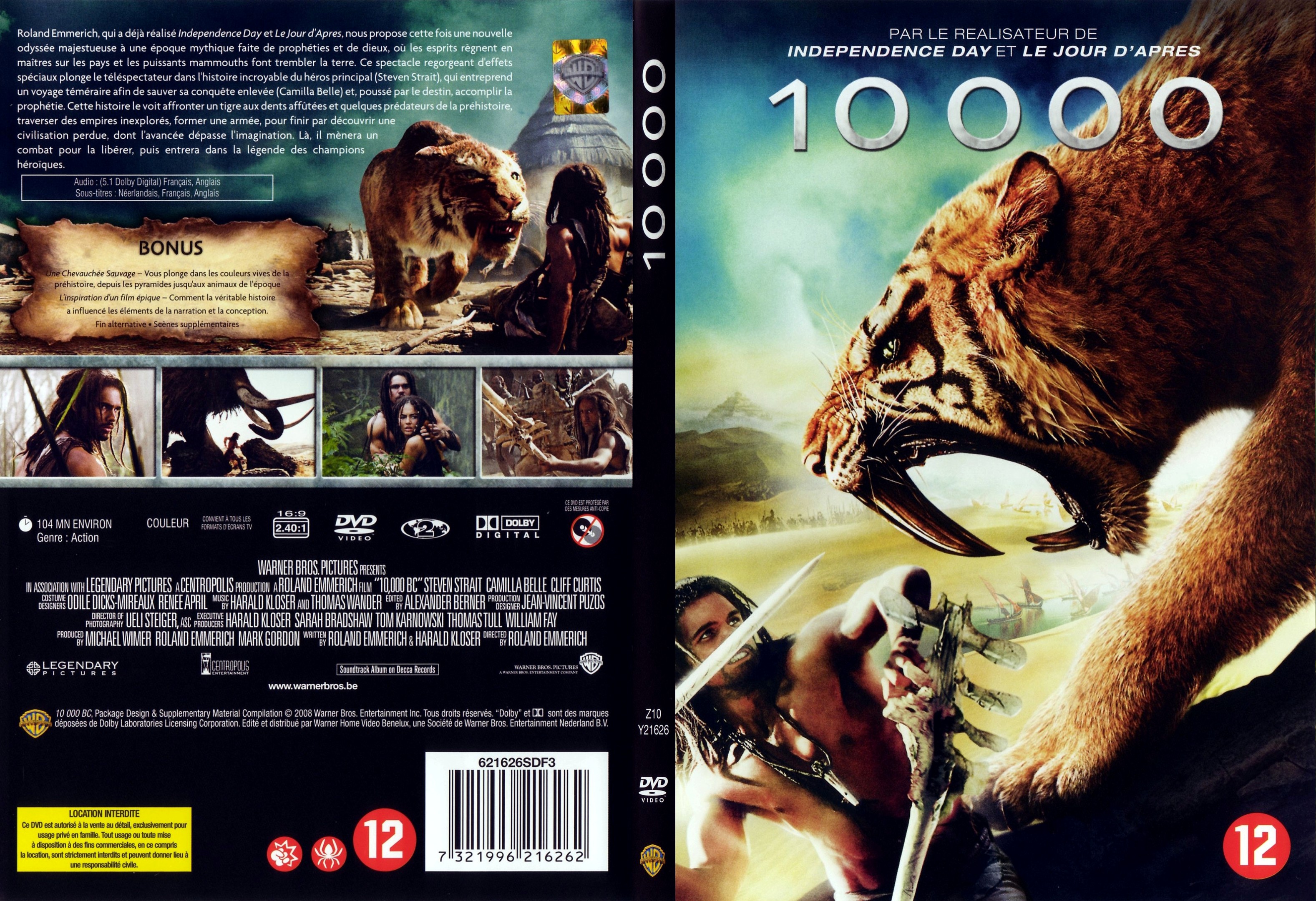 Jaquette DVD 10 000 - SLIM v2