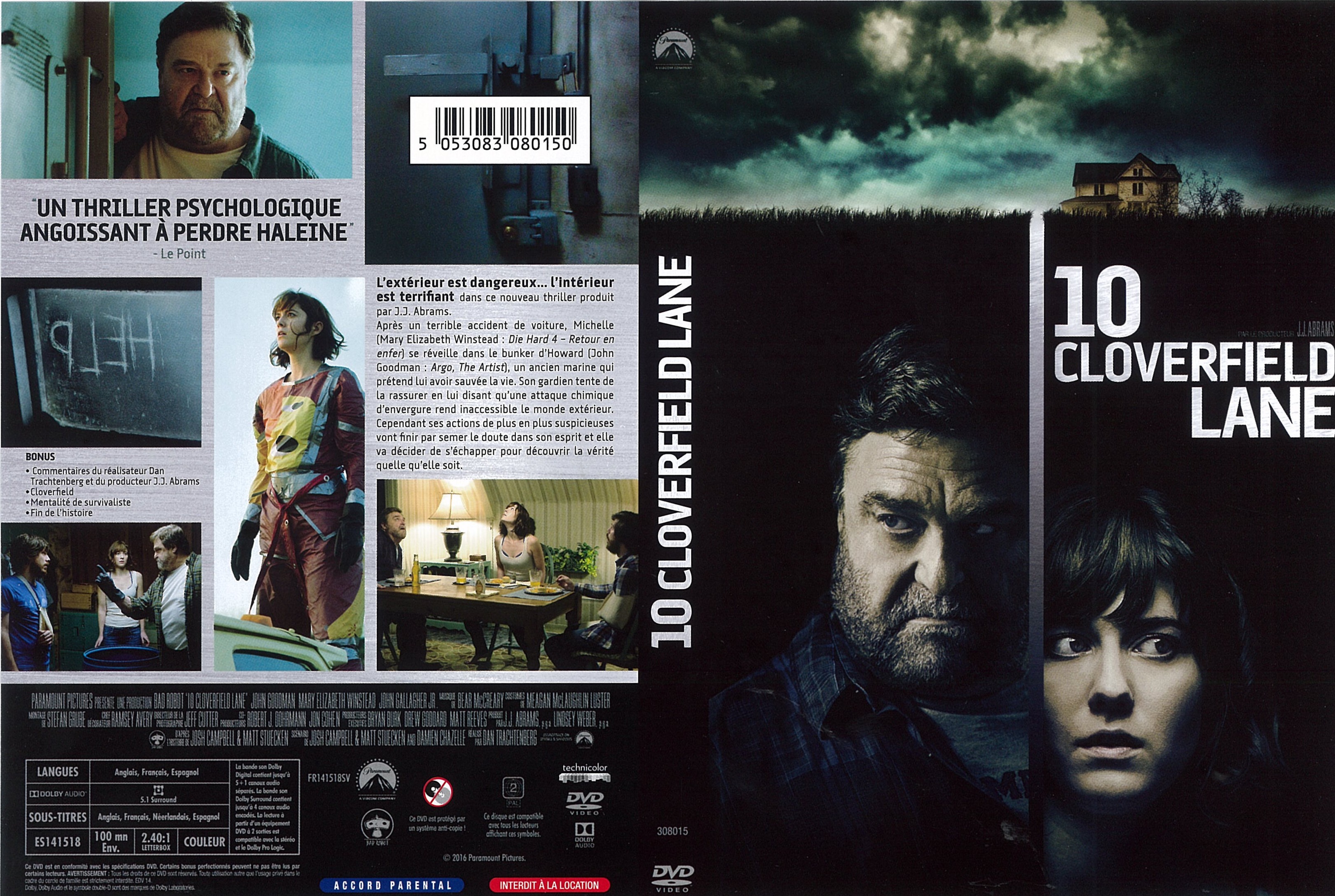 Jaquette DVD 10 Cloverfield Lane