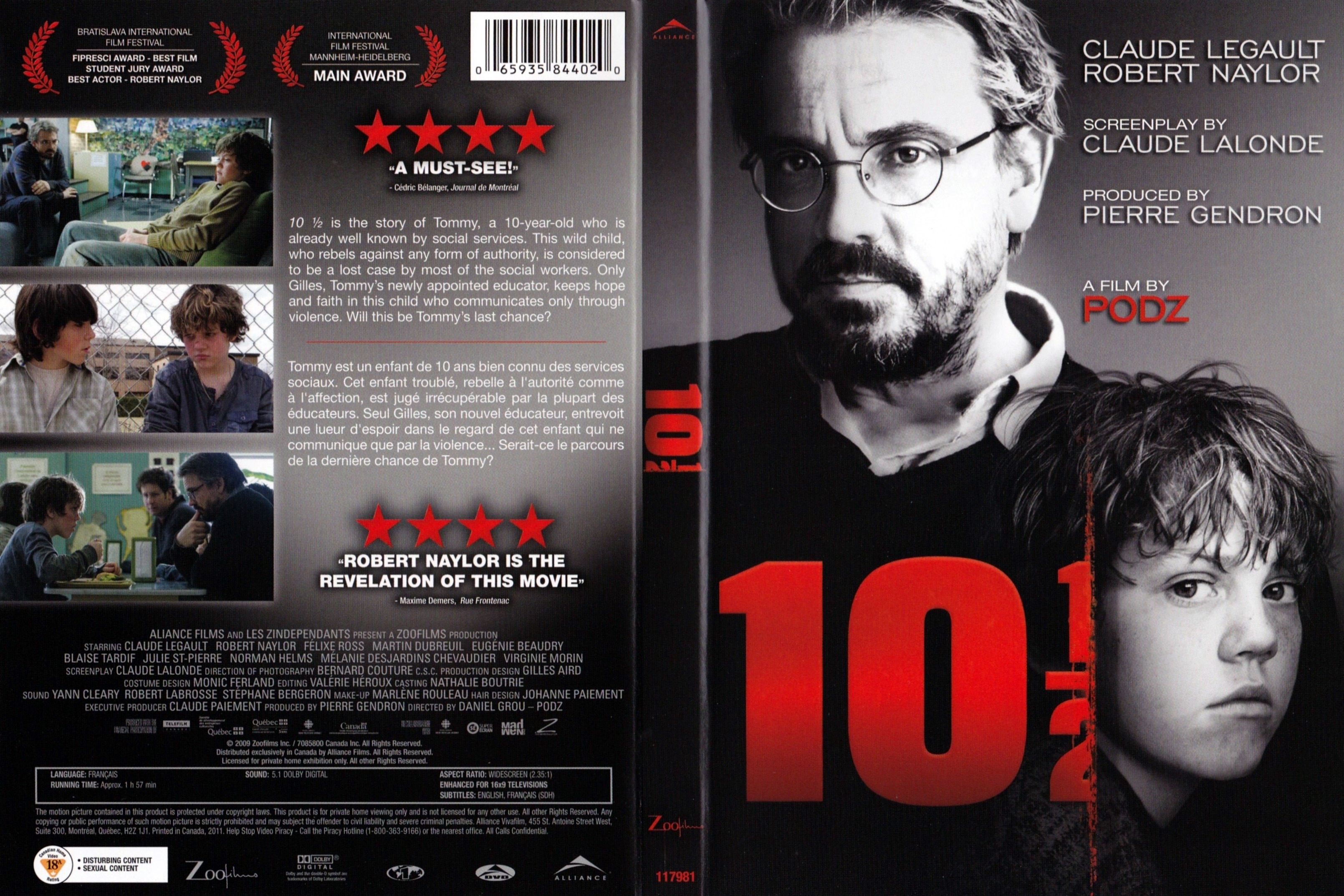 Jaquette DVD 10 et demie (Canadienne)