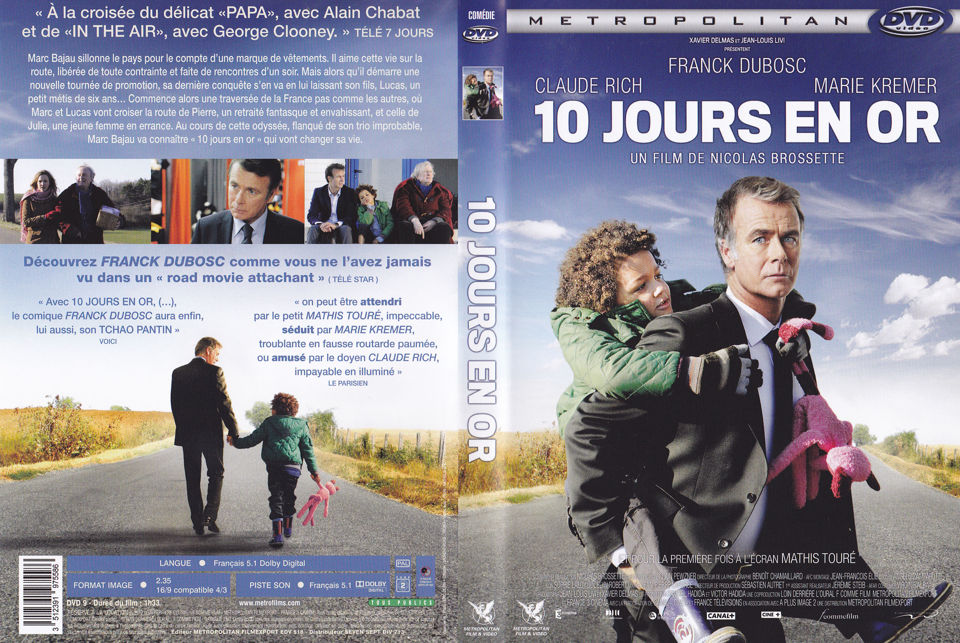 Jaquette DVD 10 jours en or