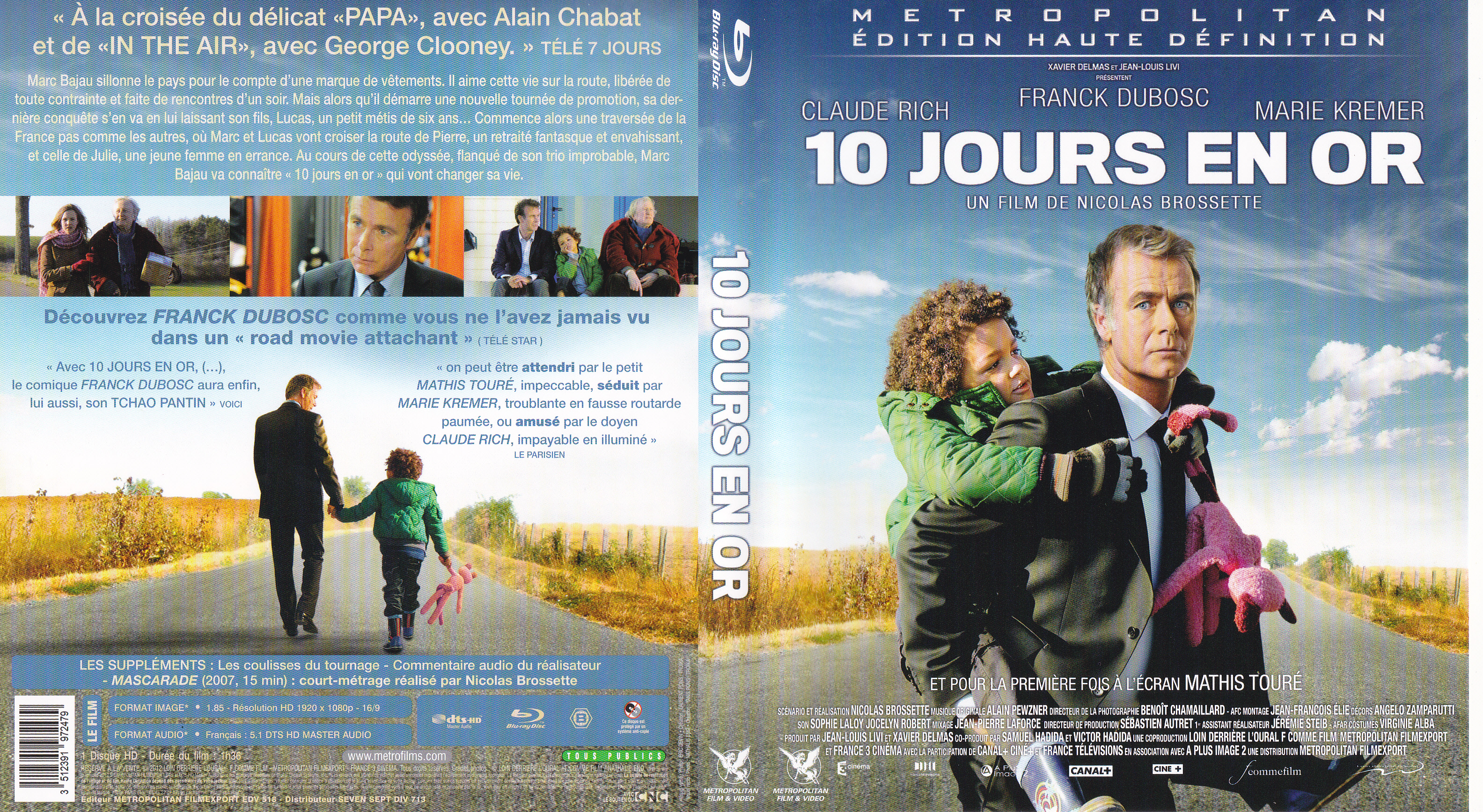 Jaquette DVD 10 jours en or (BLU-RAY)