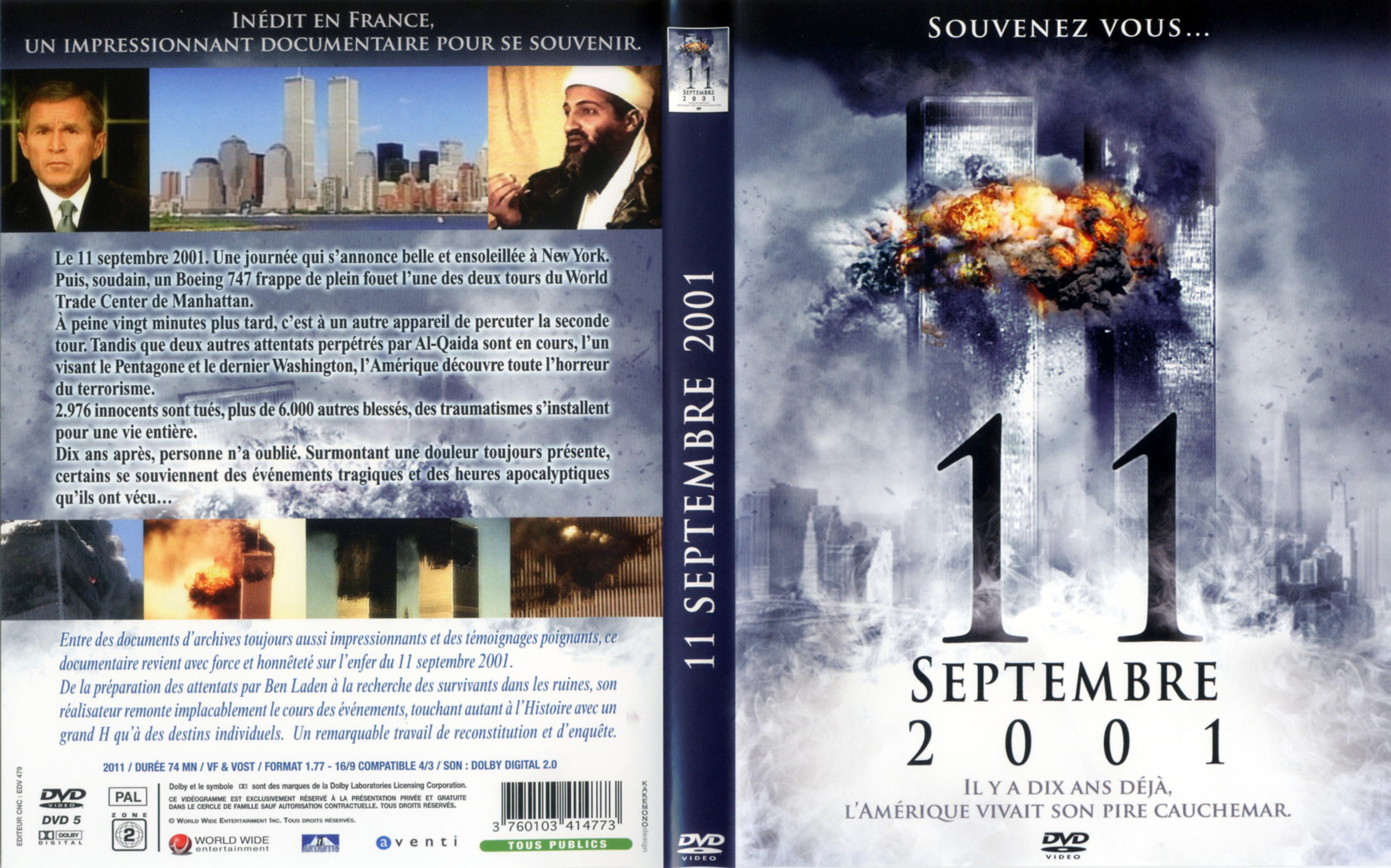 Jaquette DVD 11 Septembre 2001