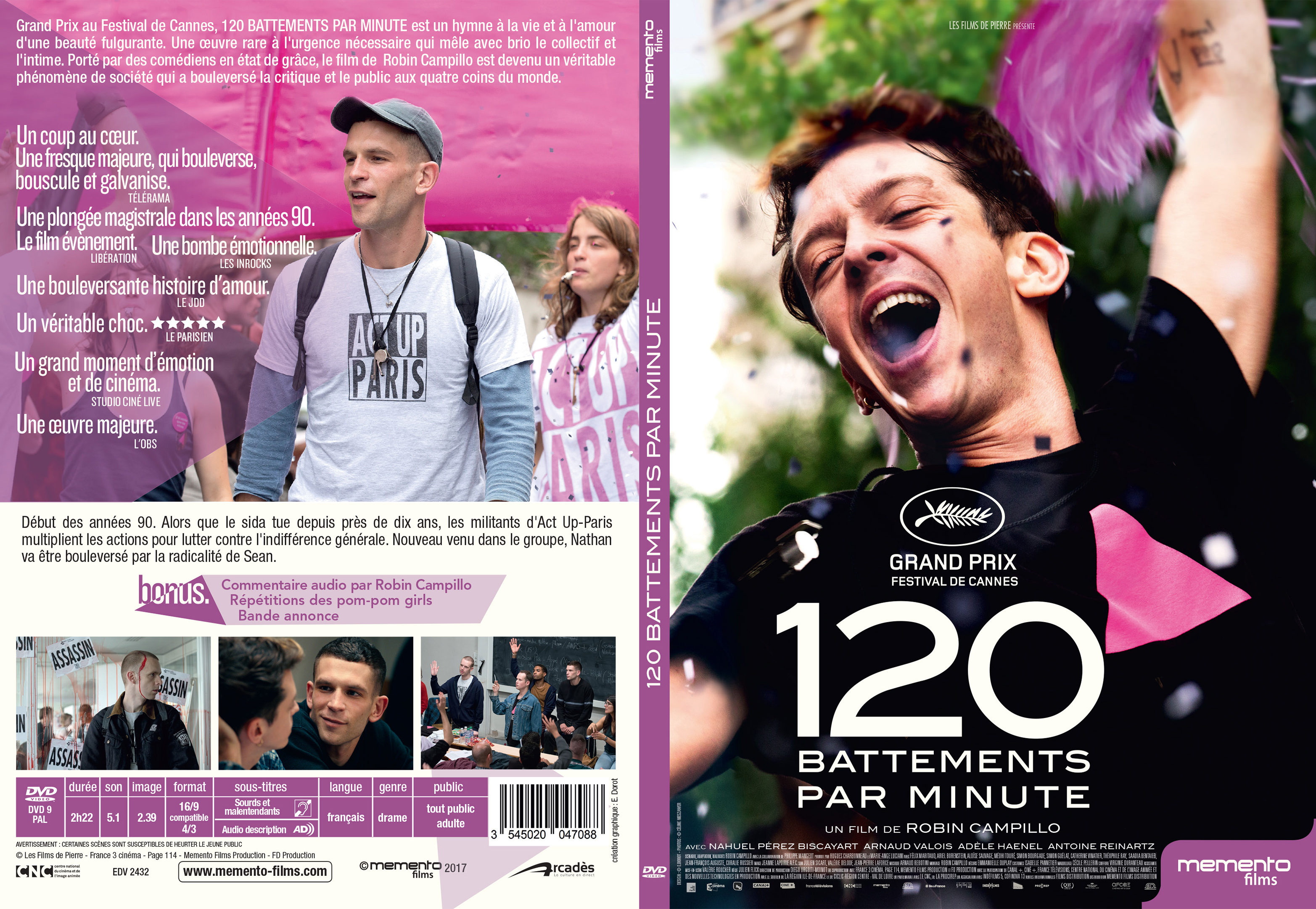 Jaquette DVD 120 battements par minute custom - SLIM