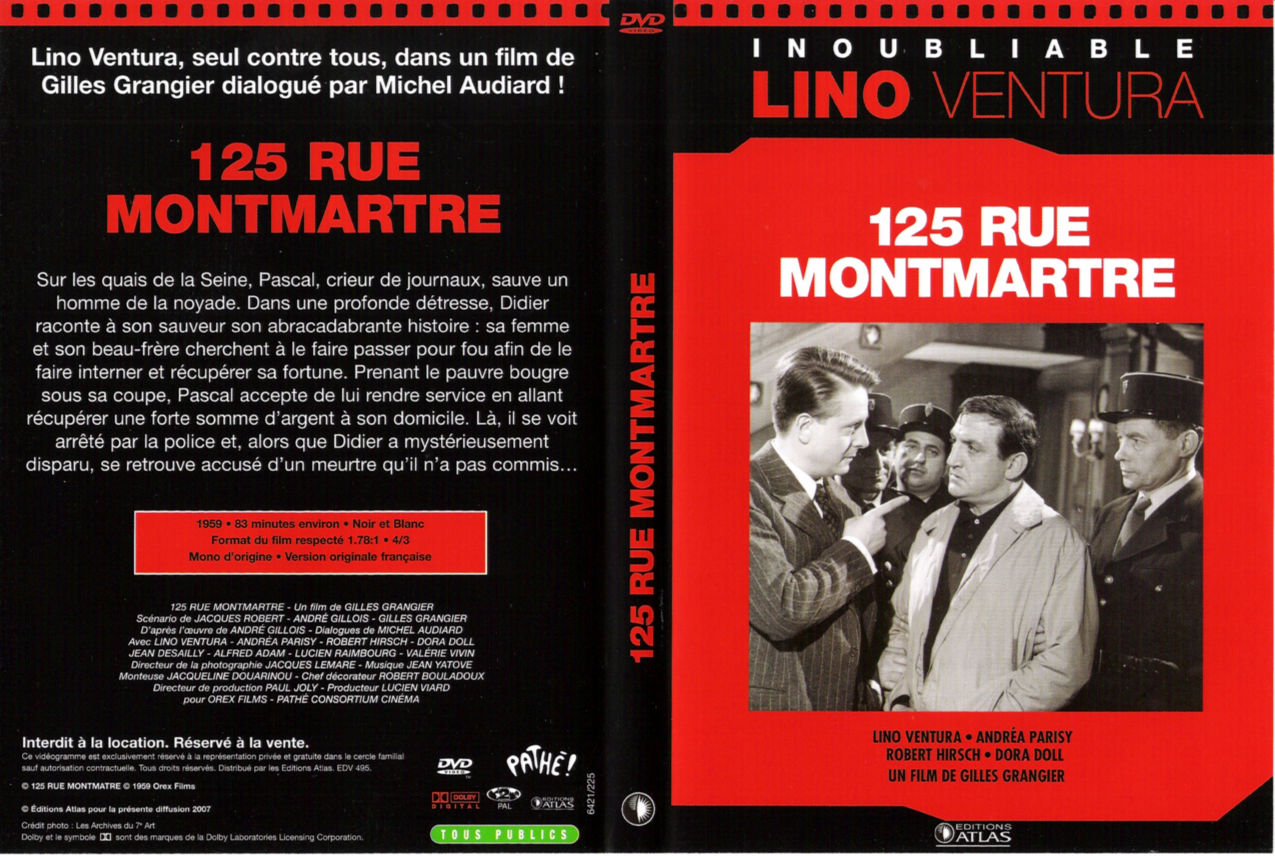Jaquette DVD 125 rue Montmartre v2