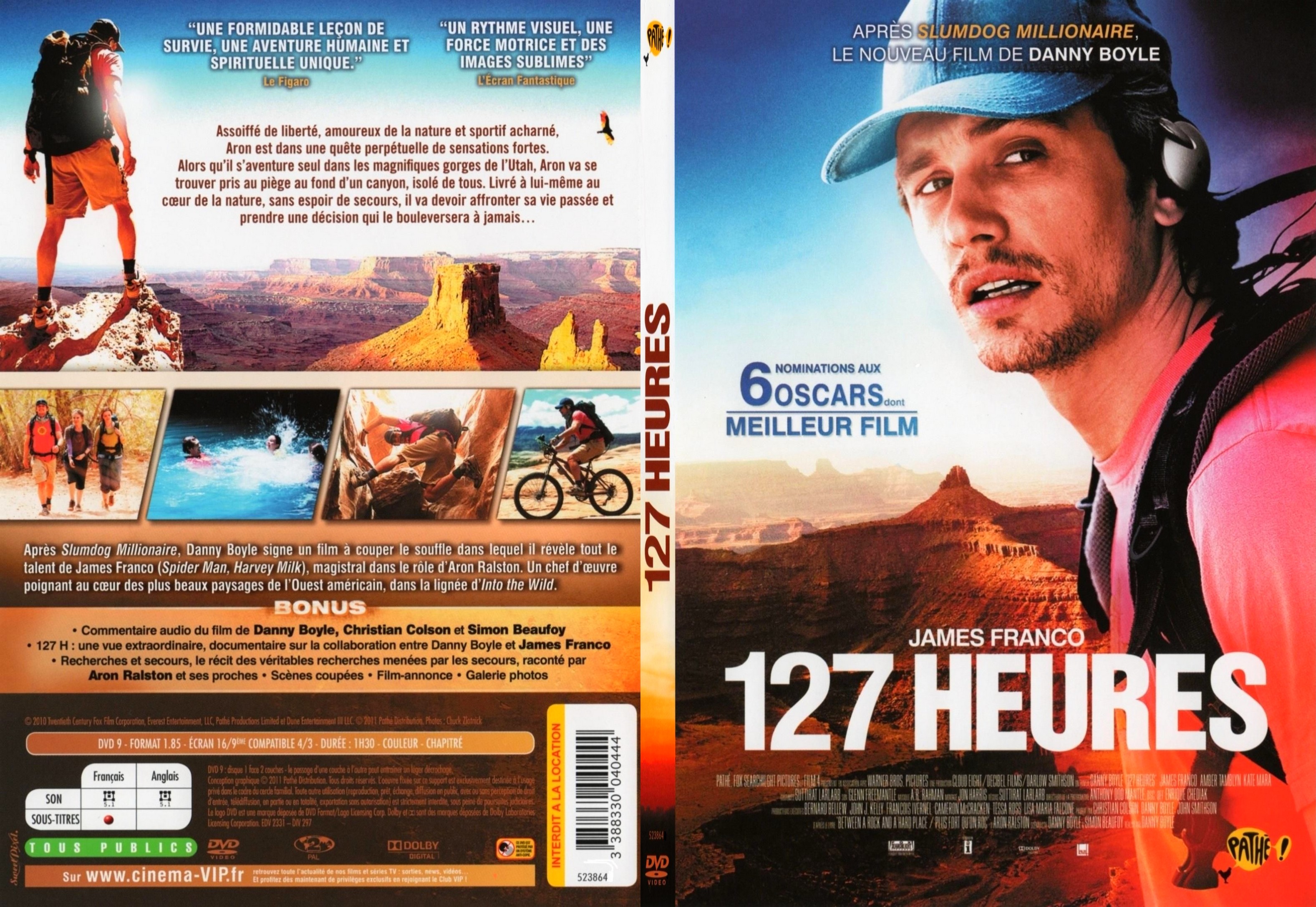 Jaquette DVD 127 Heures - SLIM