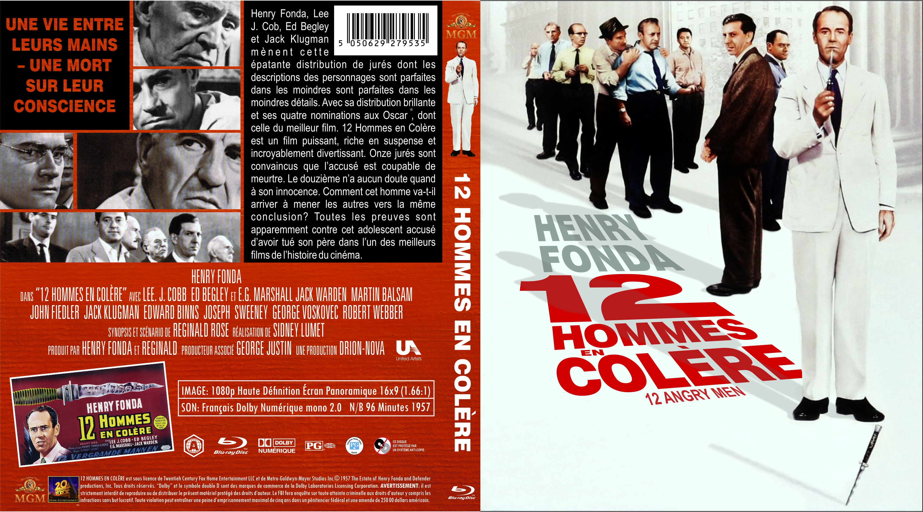 Jaquette DVD 12 Hommes en colre custom (BLU-RAY)