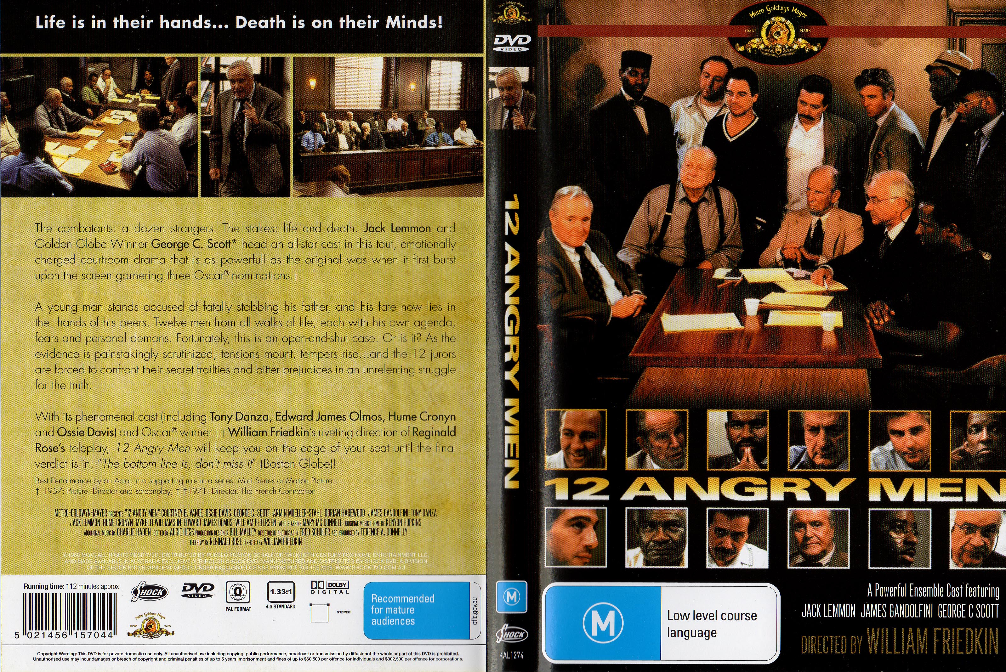 Jaquette DVD 12 angry men (1997) Zone 1