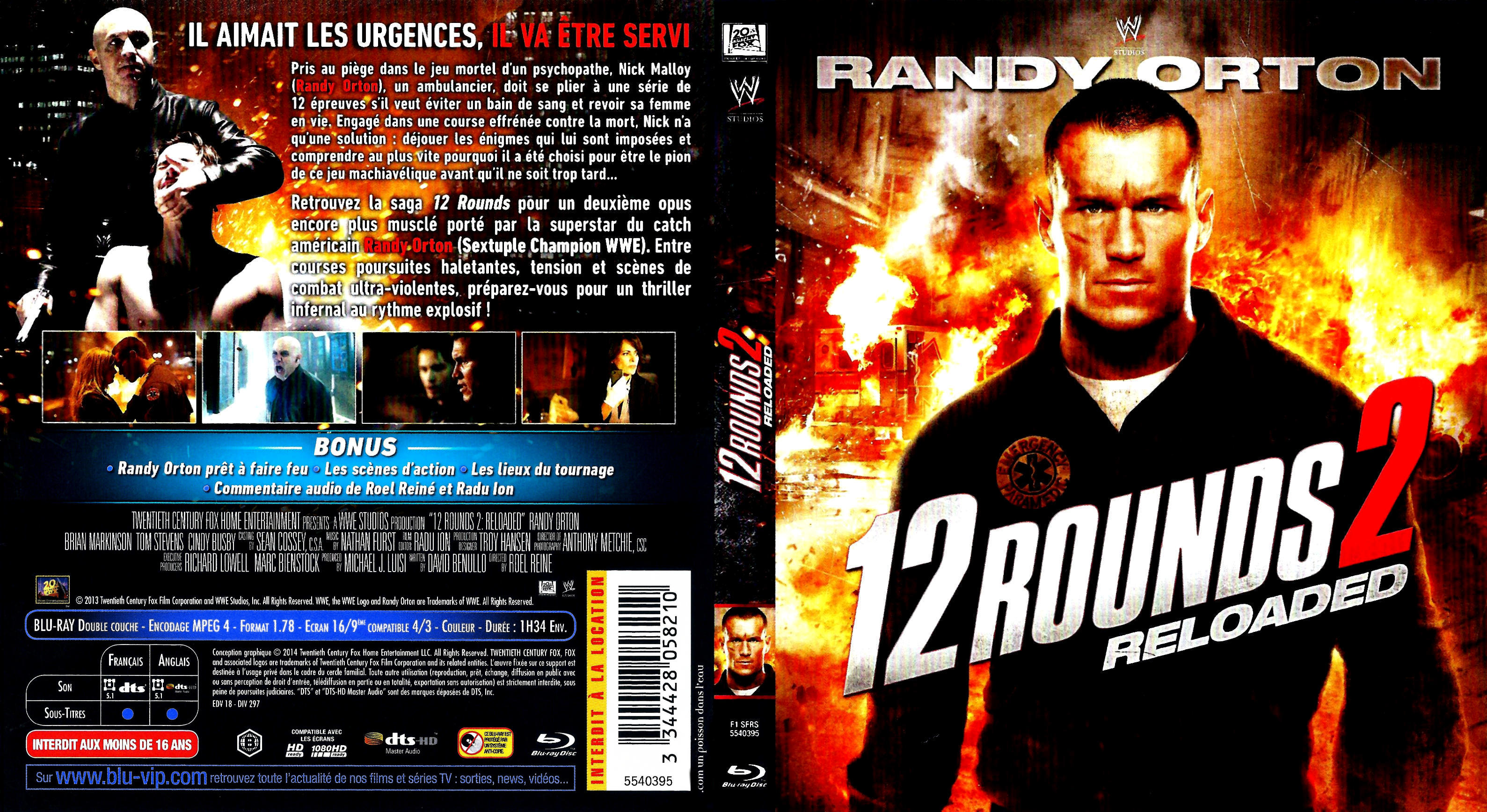 Jaquette DVD 12 rounds 2 (BLU-RAY)