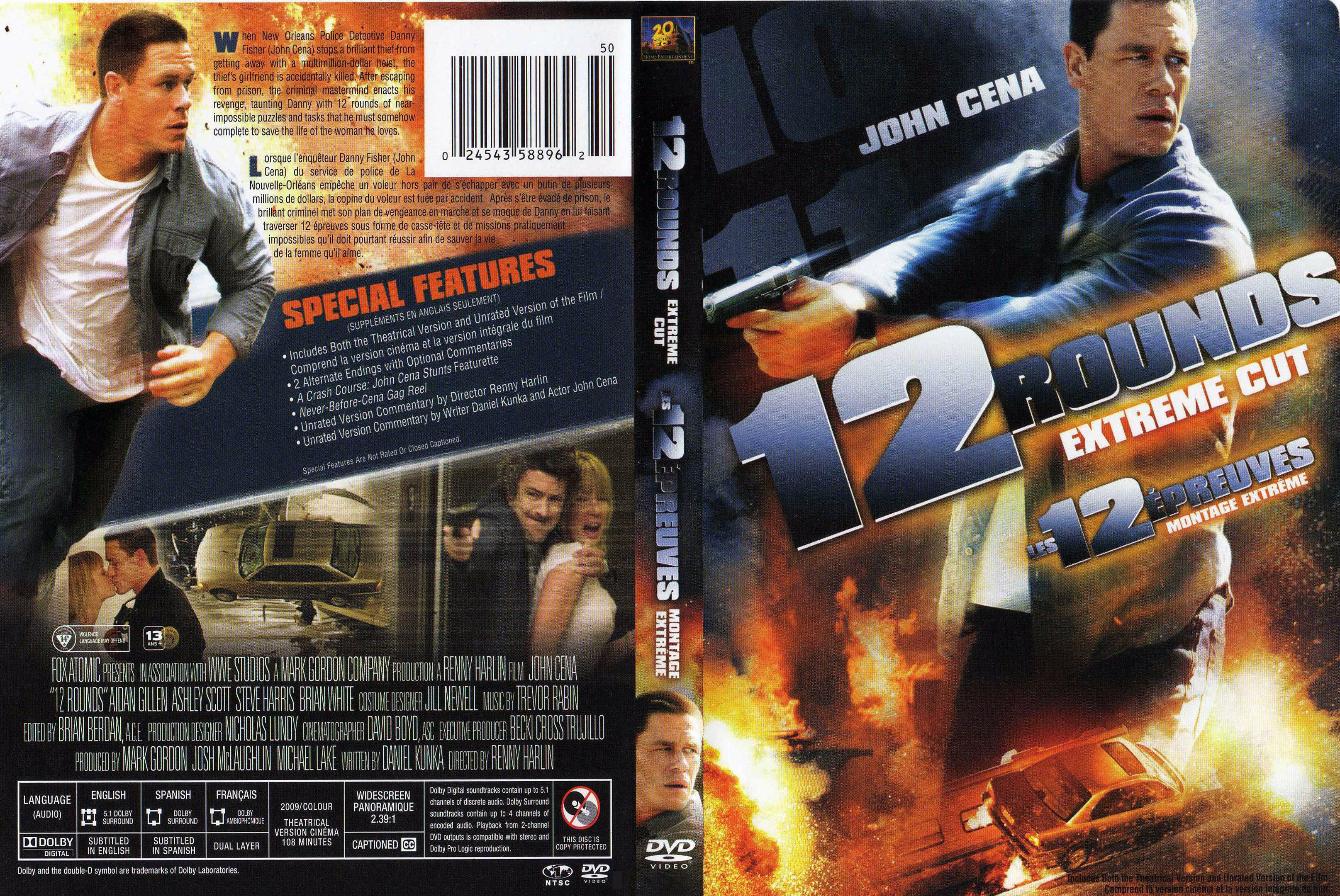 Jaquette DVD 12 rounds - Les 12 preuves (Canadienne)