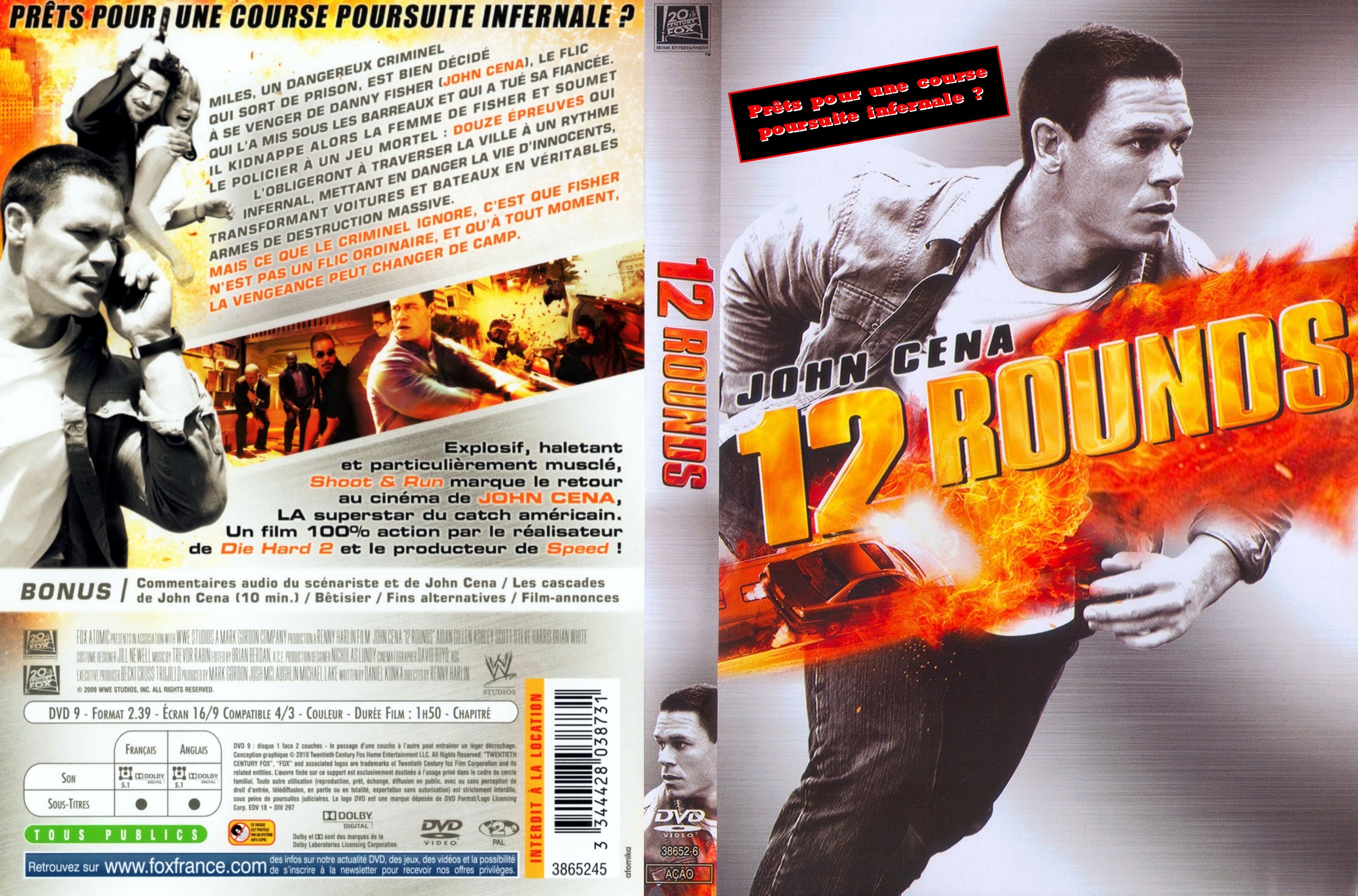 Jaquette DVD 12 rounds custom