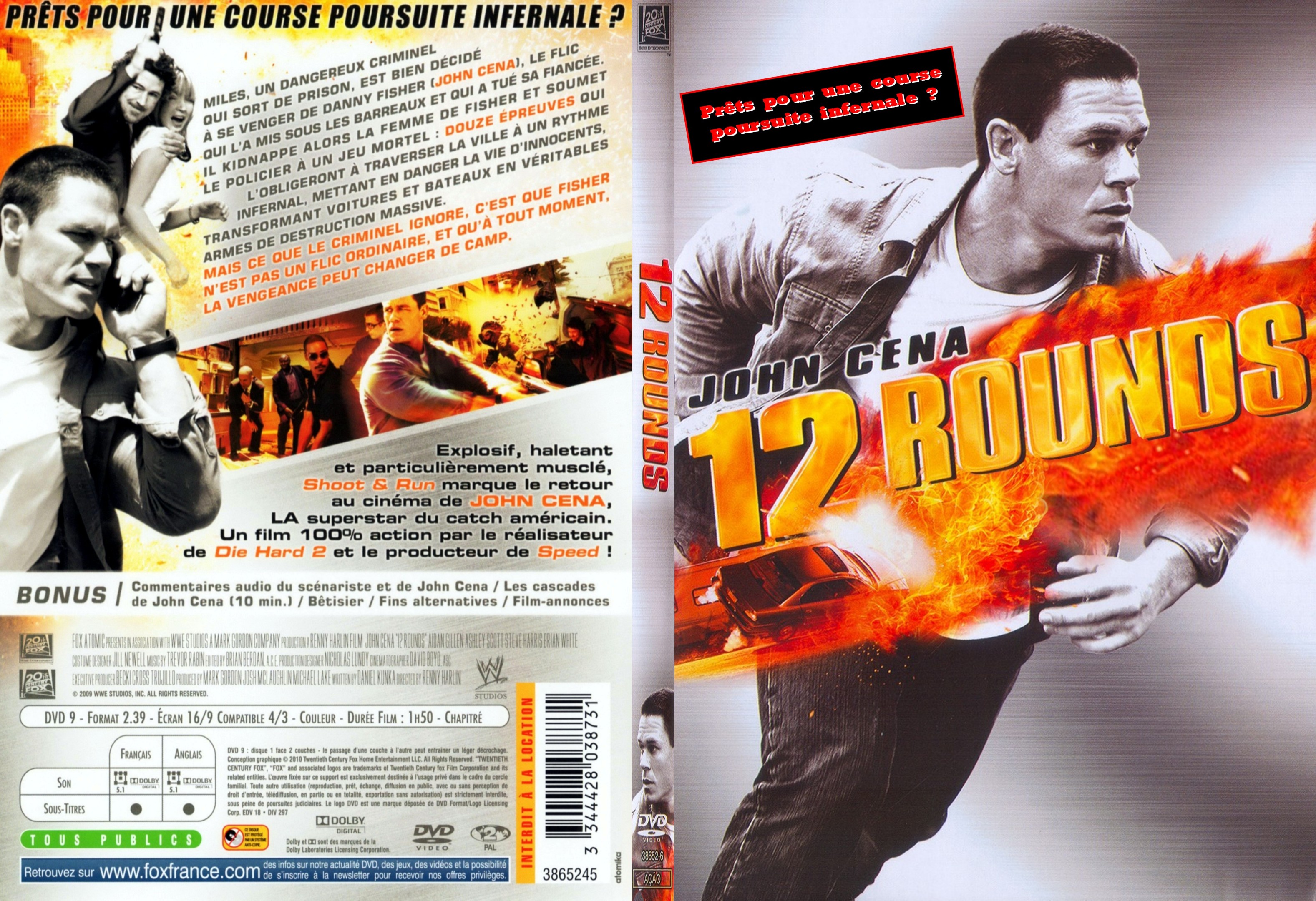 Jaquette DVD 12 rounds custom - SLIM