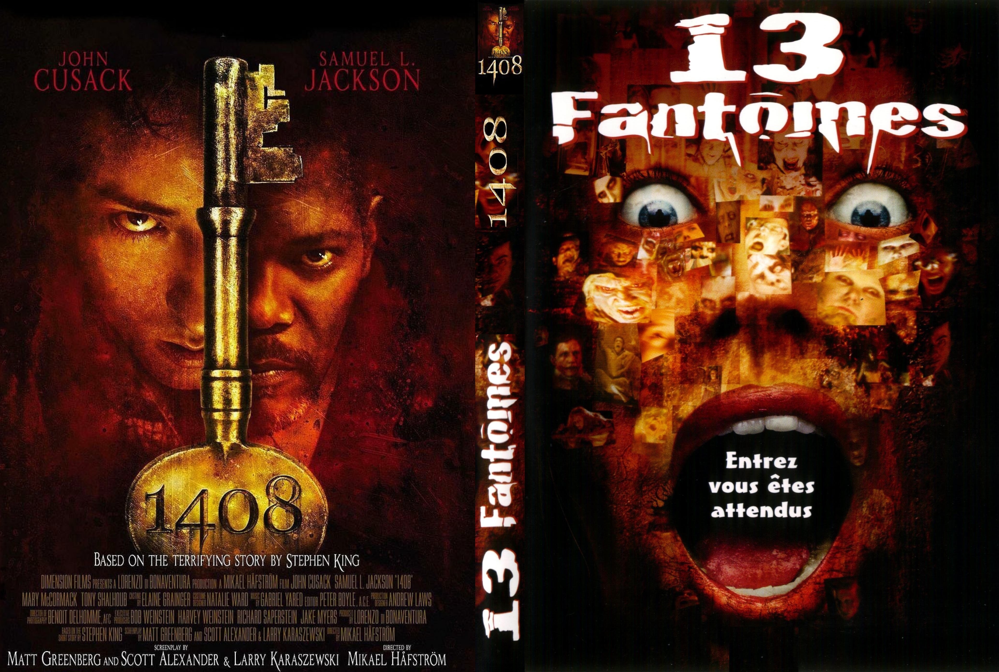 Jaquette DVD 13 fantomes + 1408