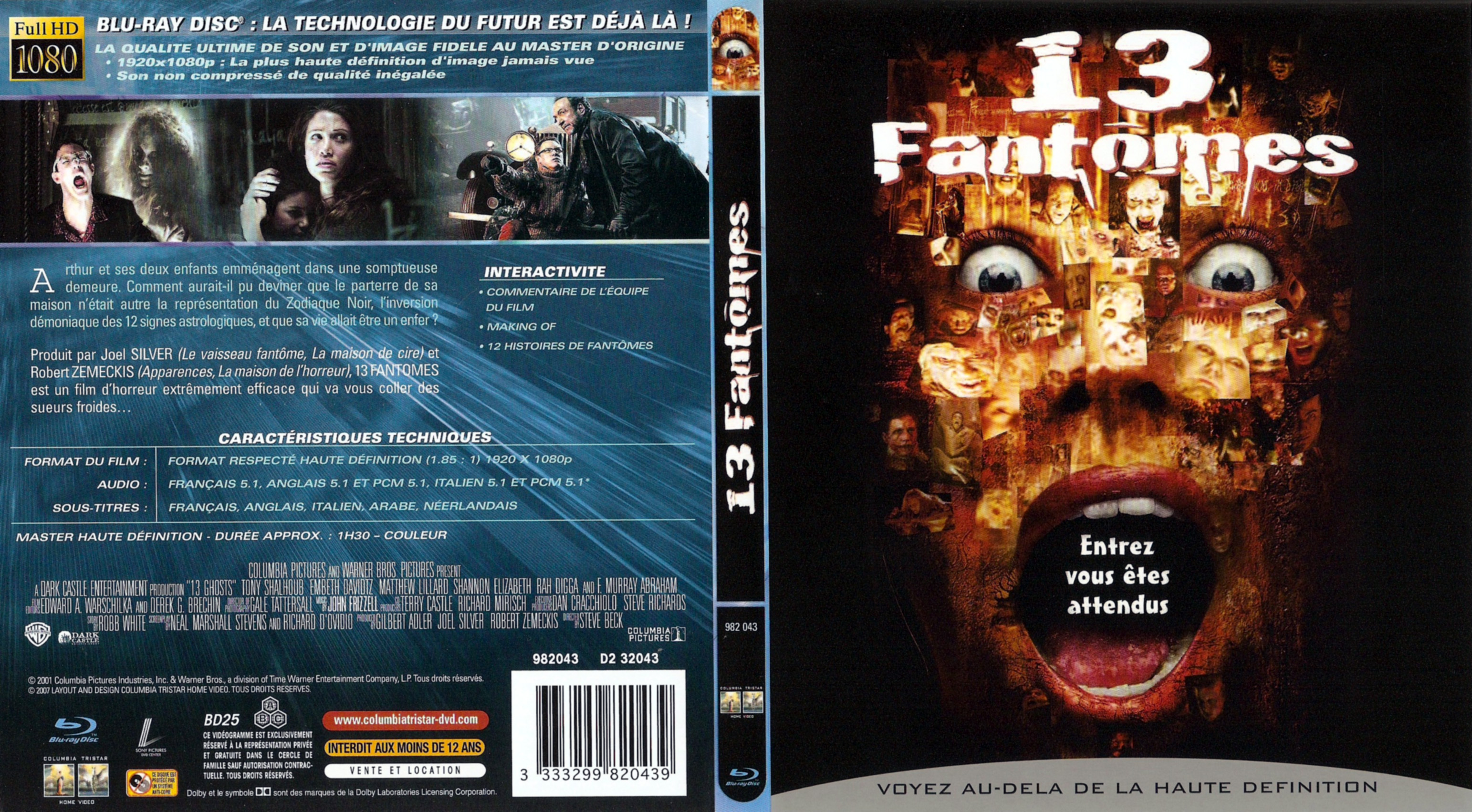 Jaquette DVD 13 fantomes (BLU-RAY)