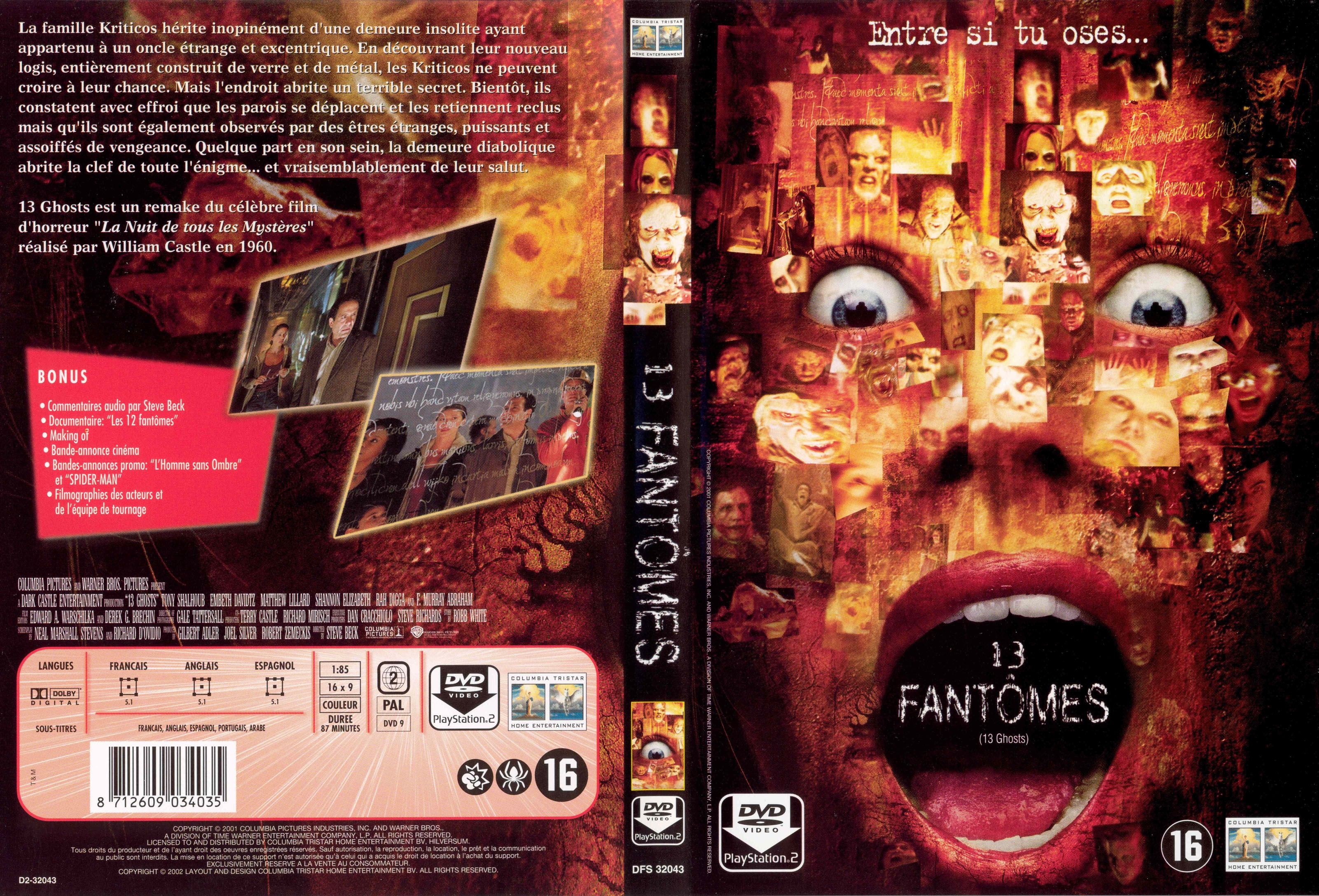 Jaquette DVD 13 fantomes v2