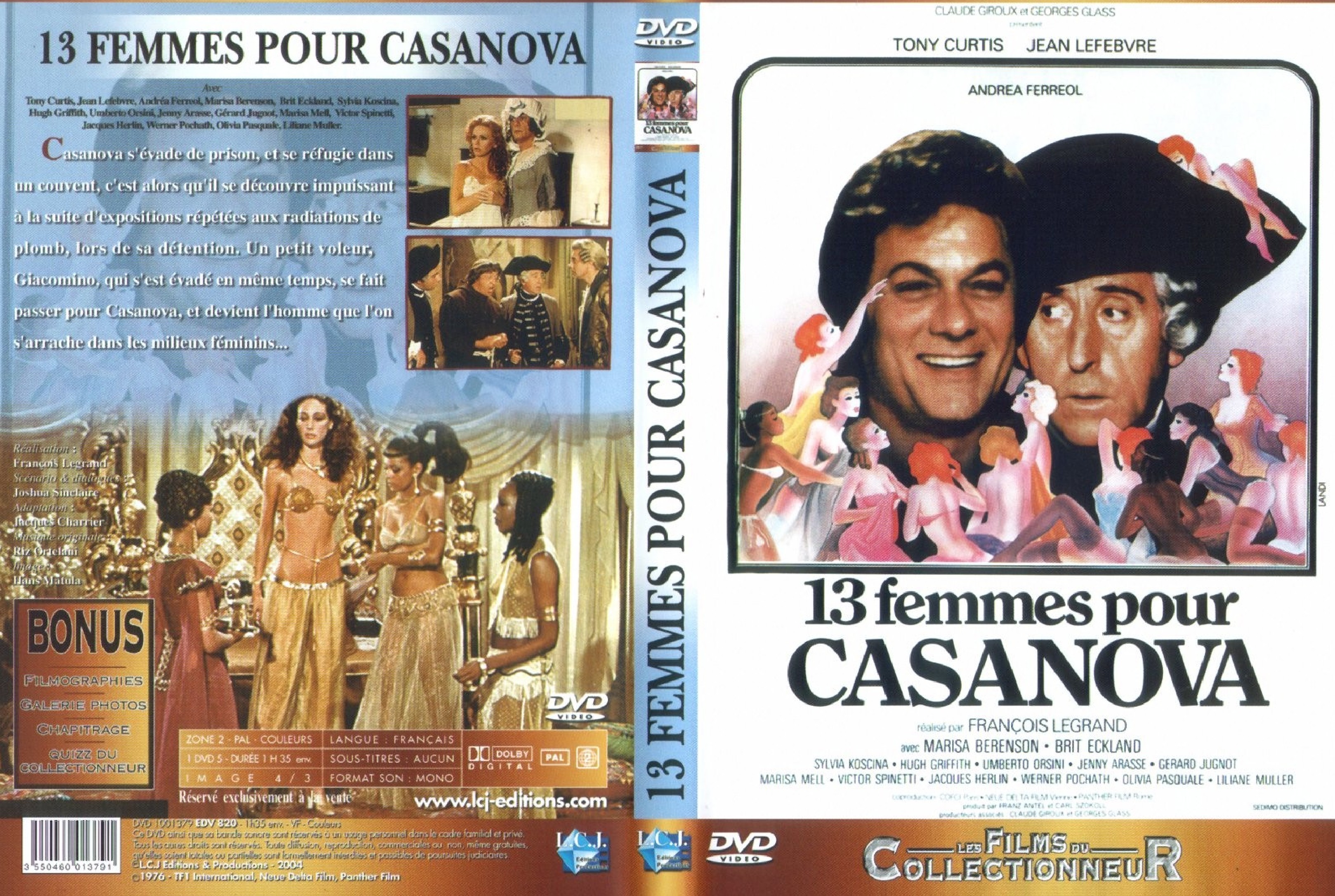 Jaquette DVD 13 femmes pour Casanova