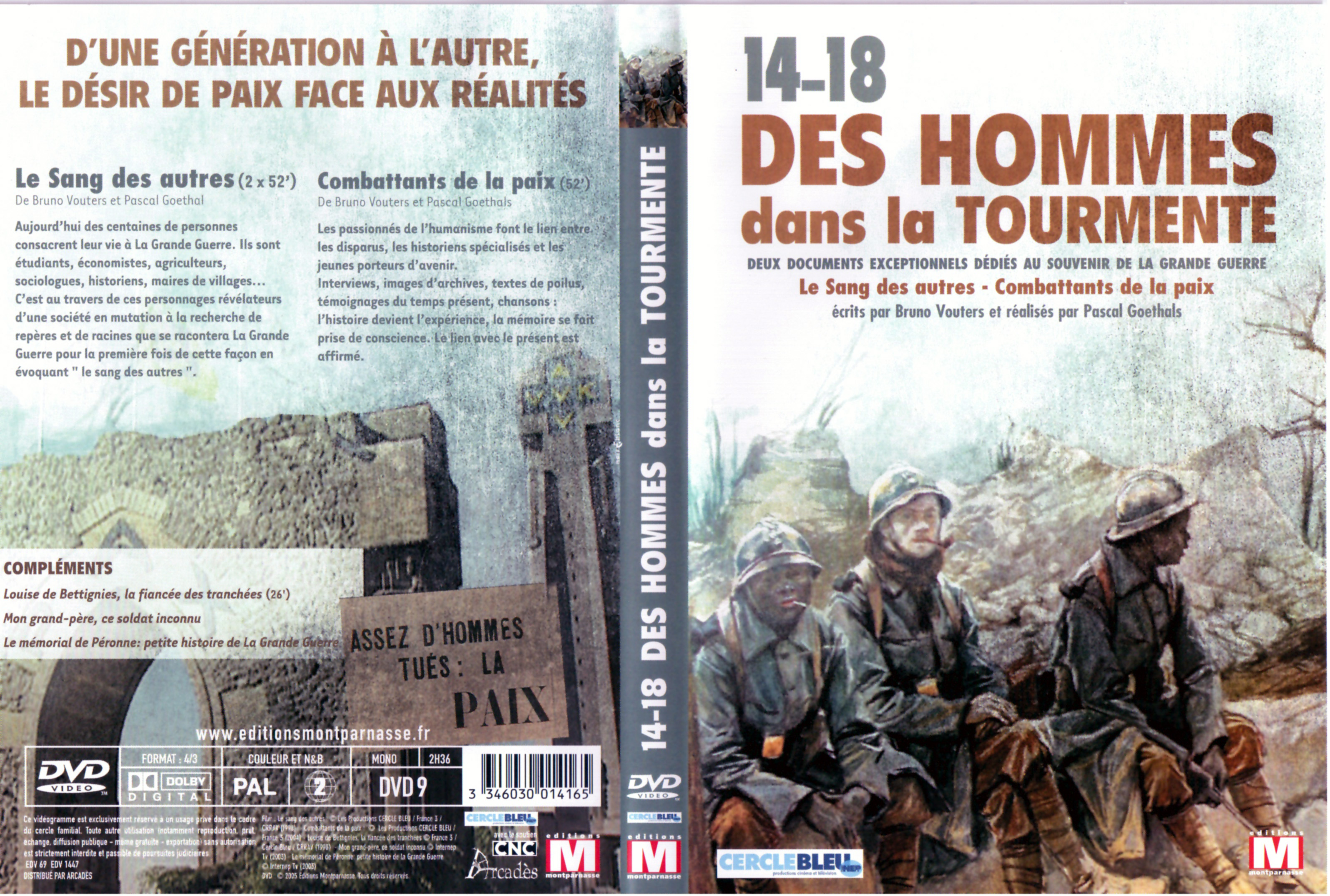 Jaquette DVD 14-18 Des hommes dans la tourmente