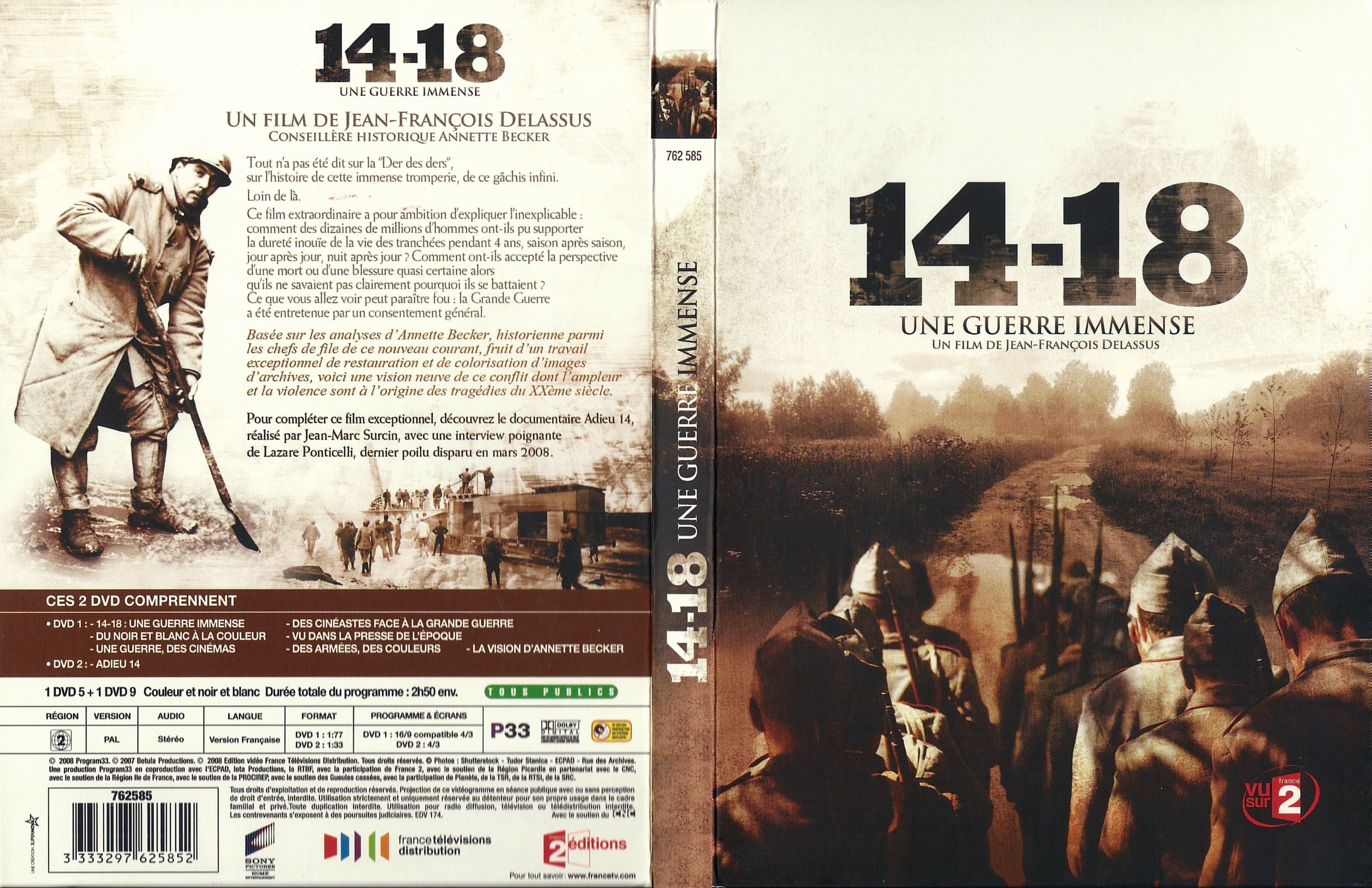 Jaquette DVD 14-18 Une guerre immense