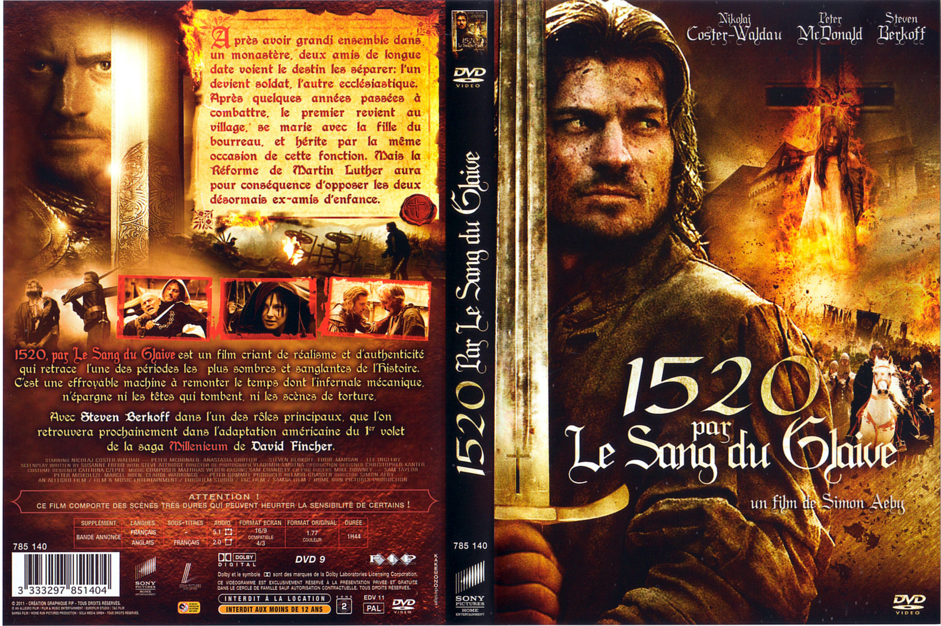 Jaquette DVD 1520 par le sang du glaive