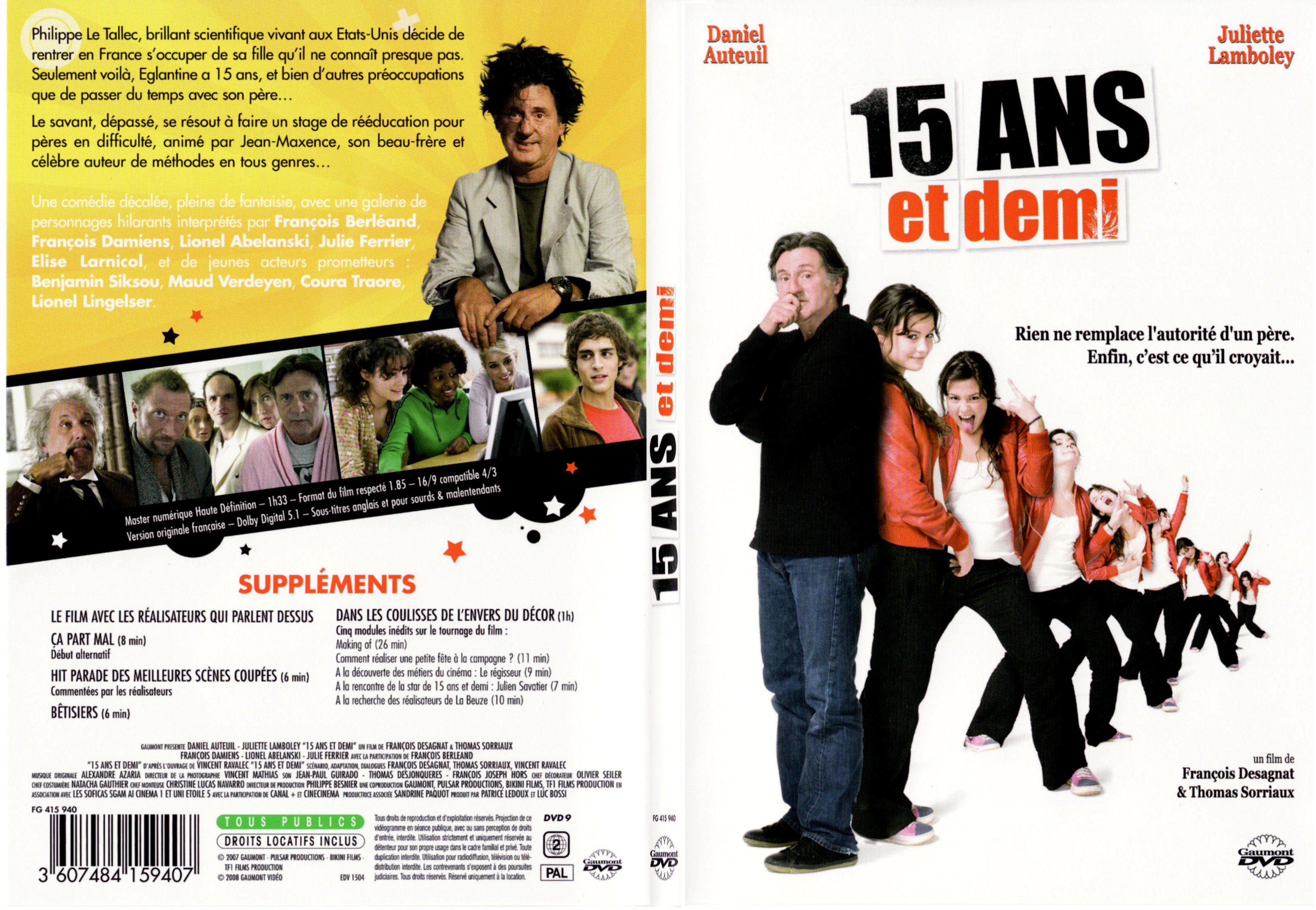 Jaquette DVD 15 ans et demi - SLIM