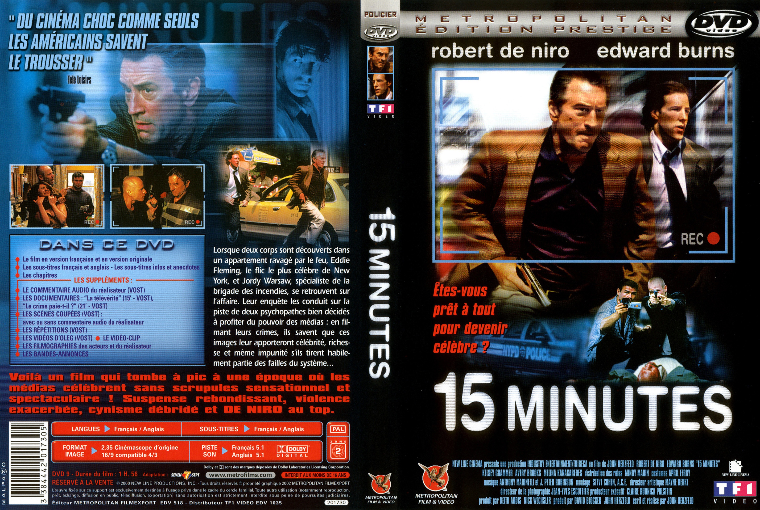 Jaquette DVD 15 minutes