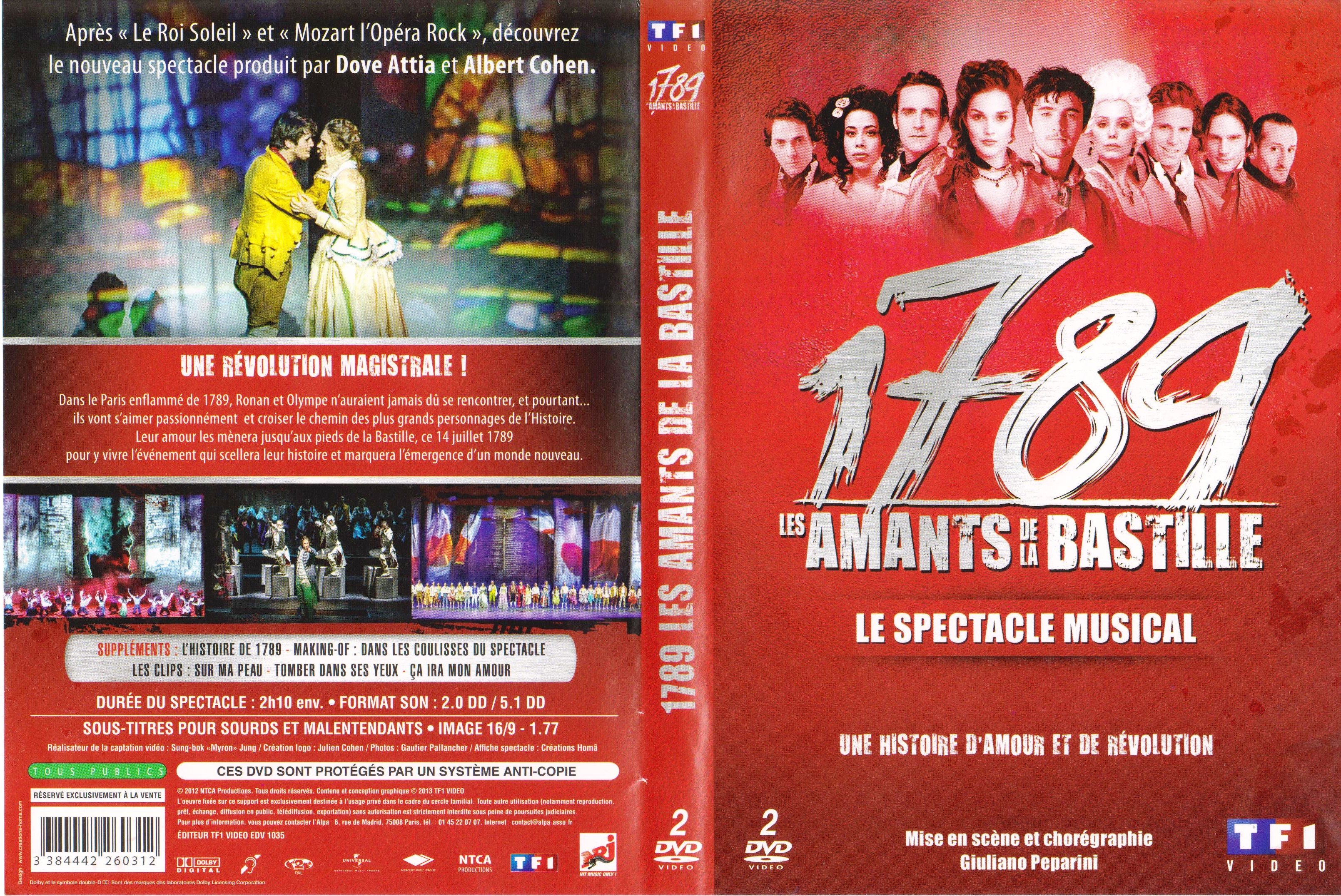 Jaquette DVD 1789 Les Amants de la Bastille