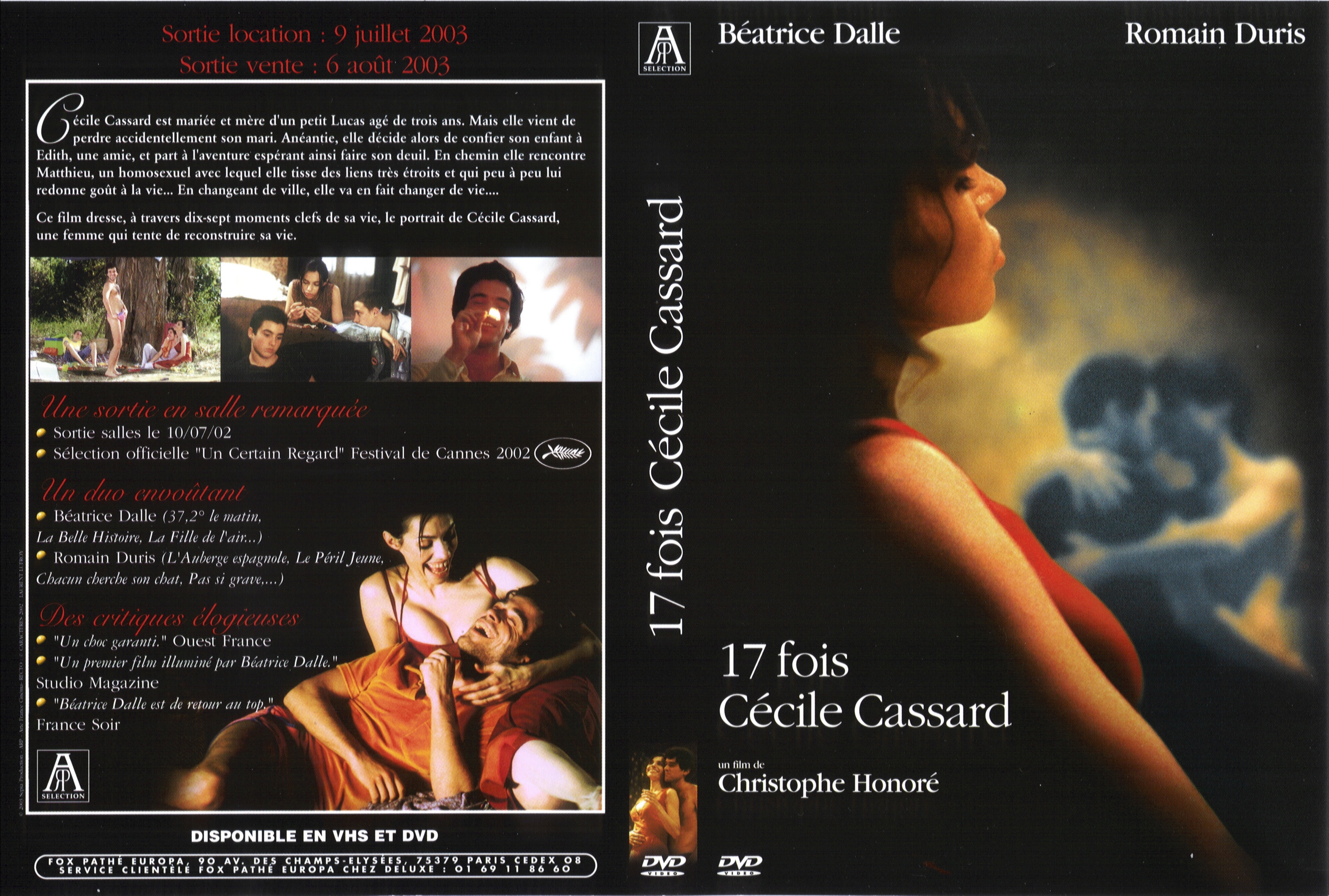 Jaquette DVD 17 fois Ccile Cassard
