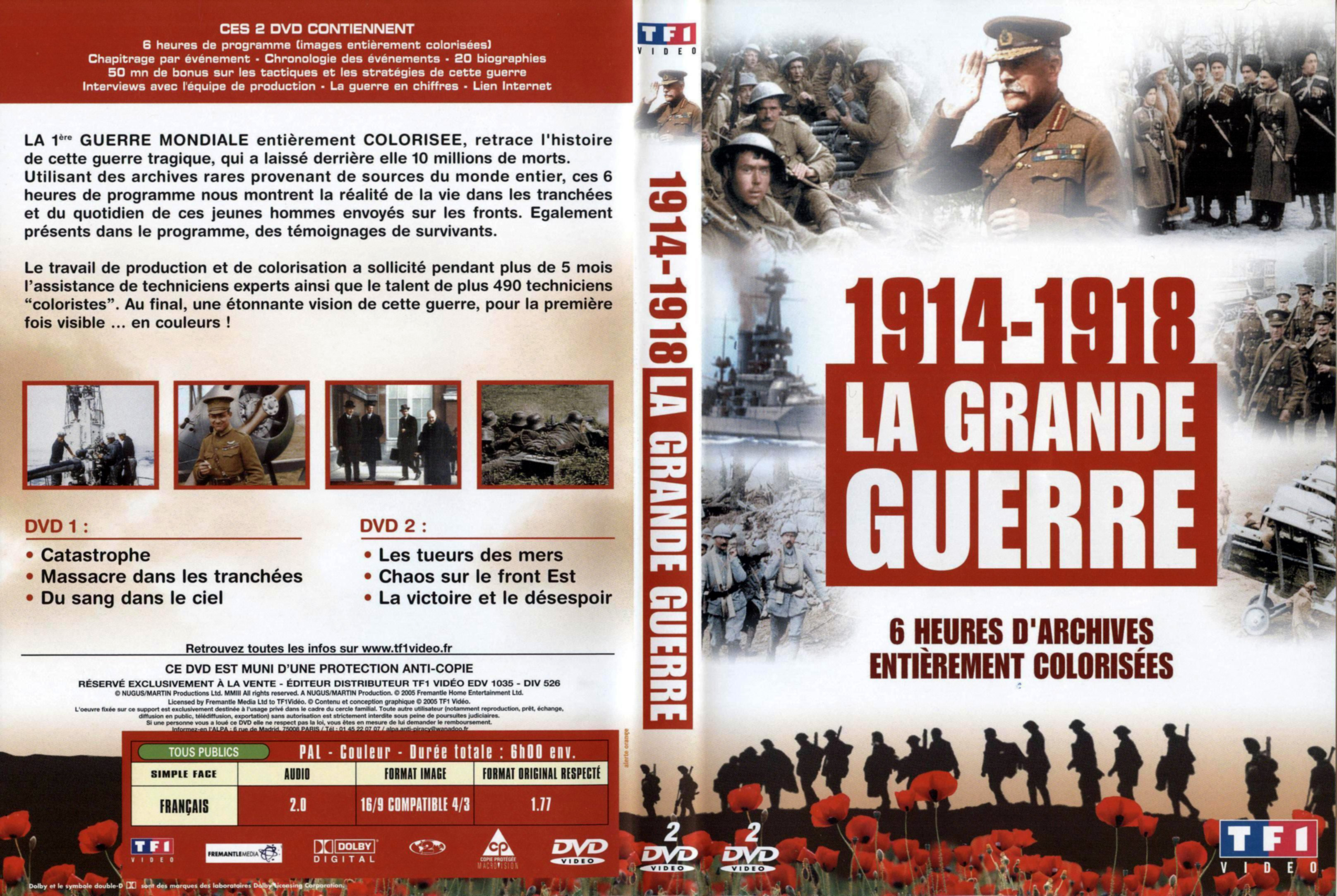 Jaquette DVD 1914-1918 La grande guerre