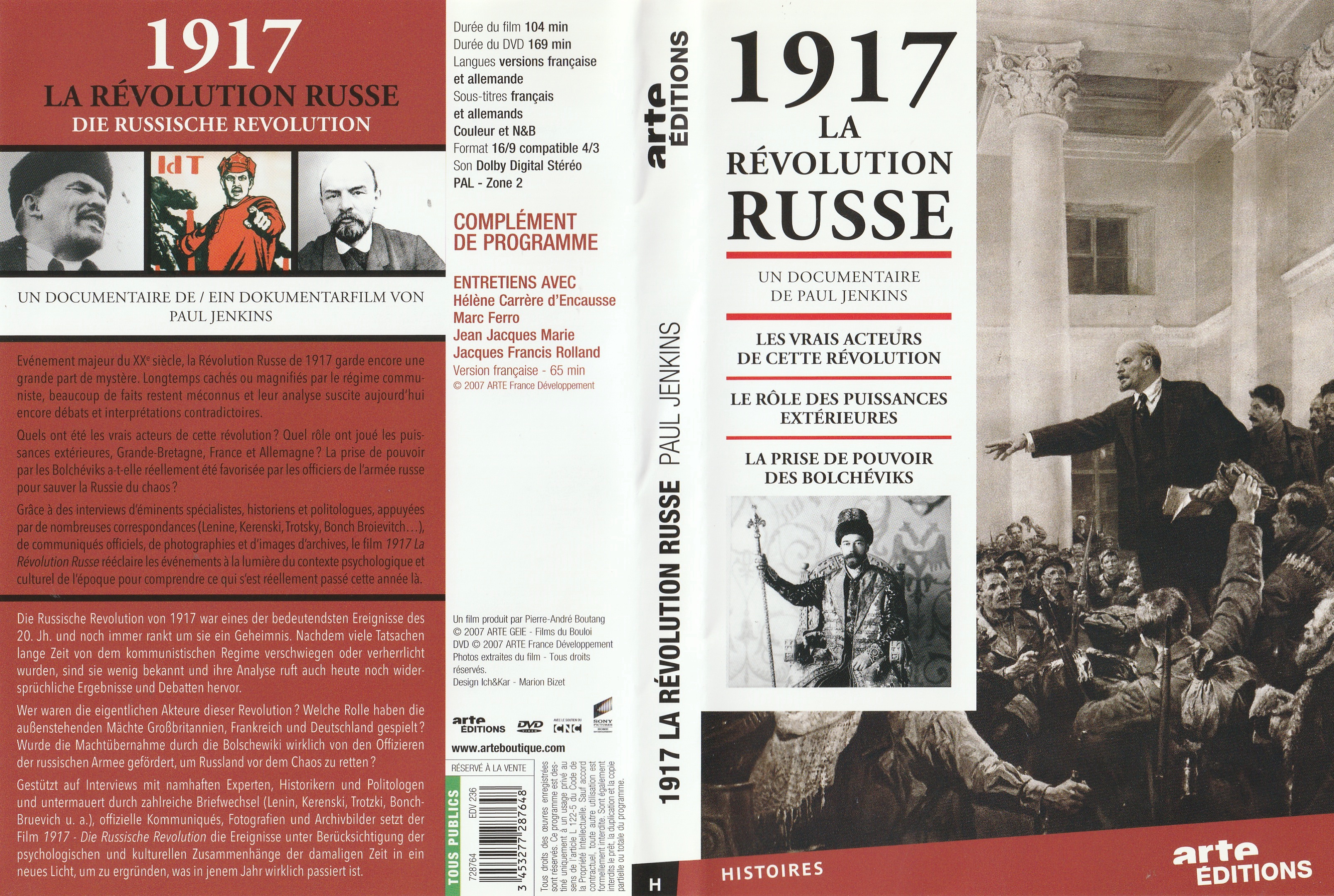 Jaquette DVD 1917 La rvolution russe