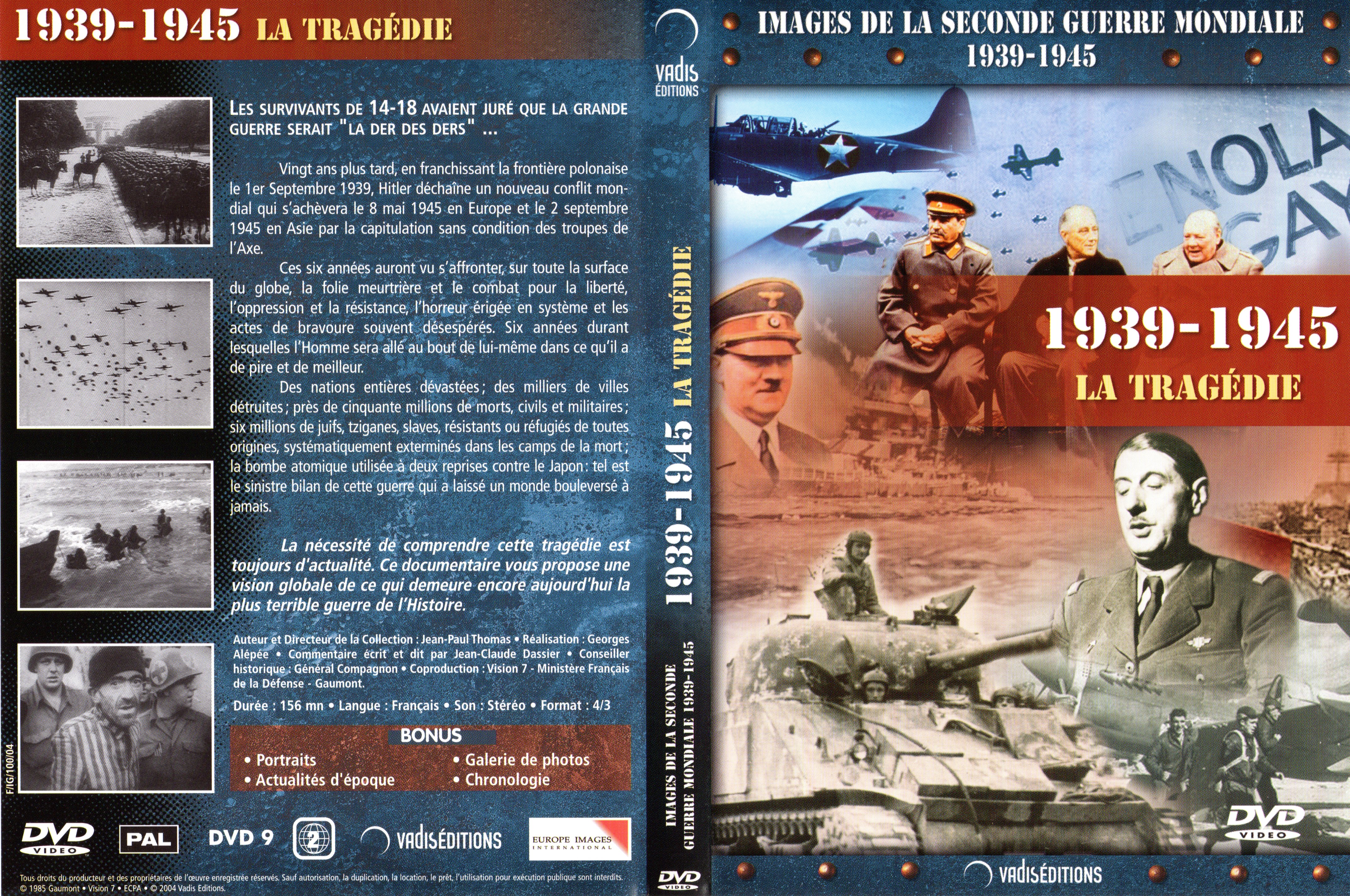 Jaquette DVD 1939-1945 la tragdie