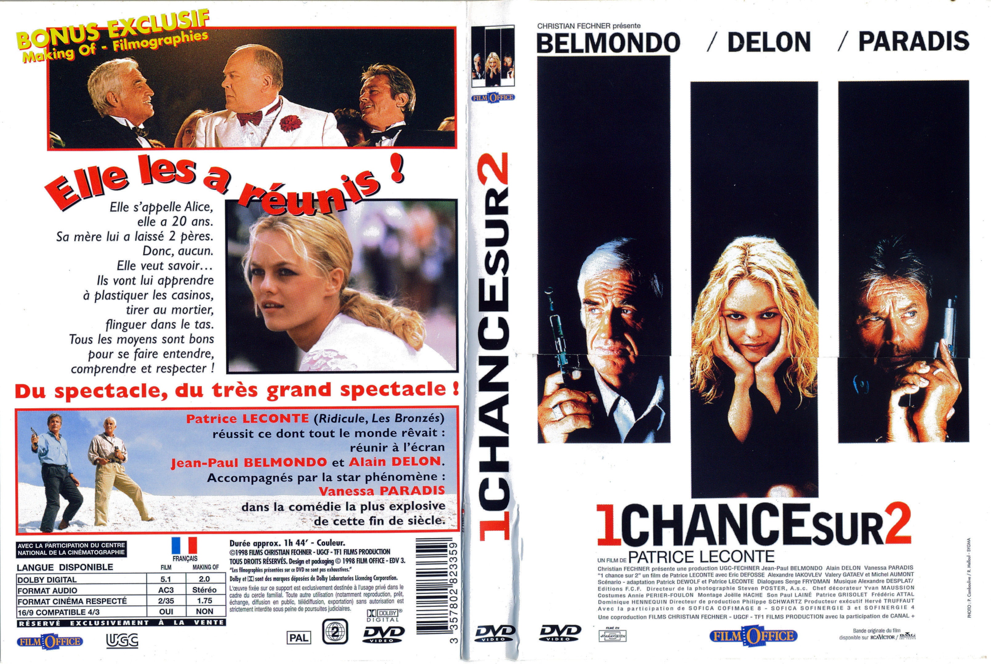 Jaquette DVD 1 chance sur 2