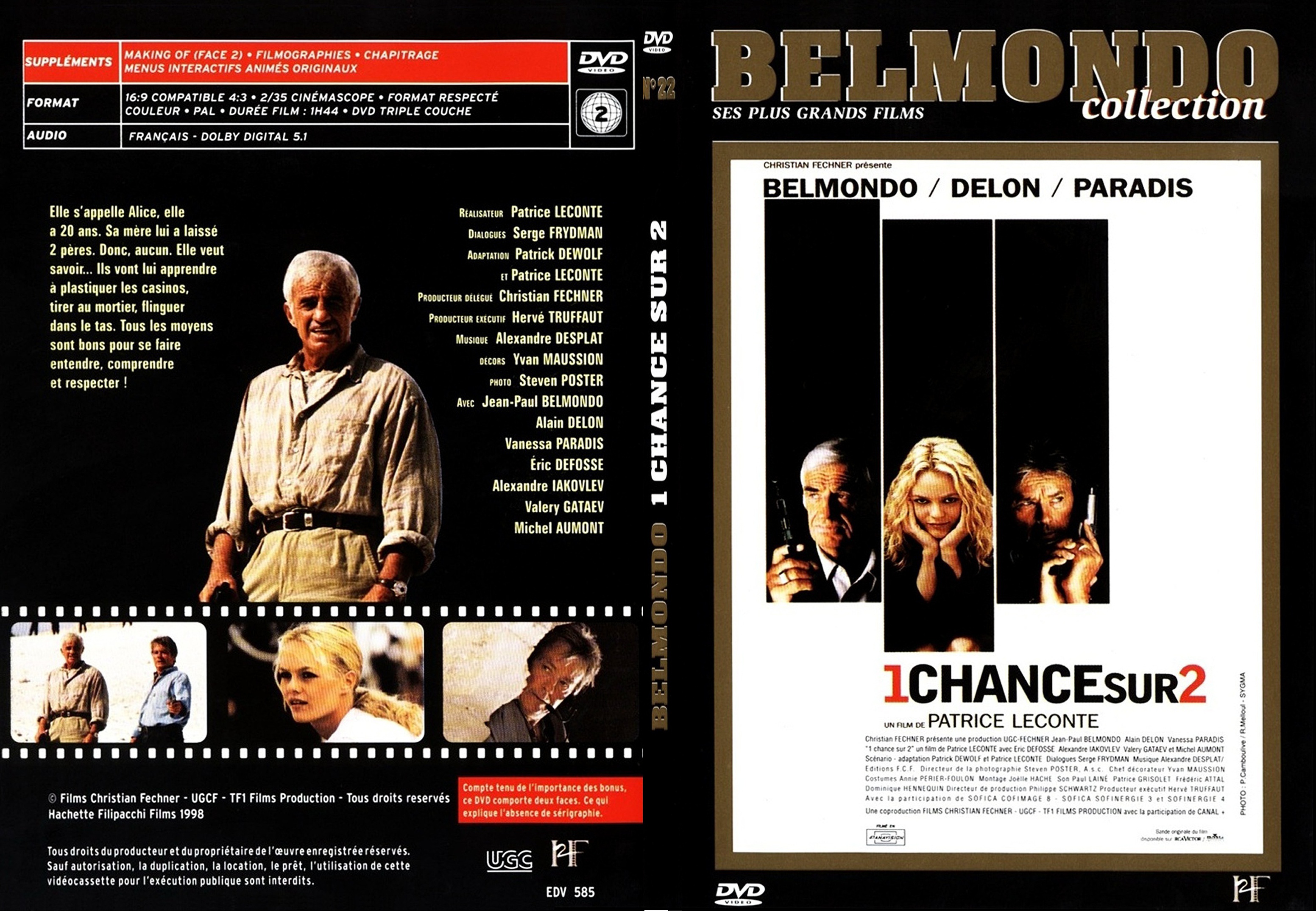 Jaquette DVD 1 chance sur 2 - SLIM