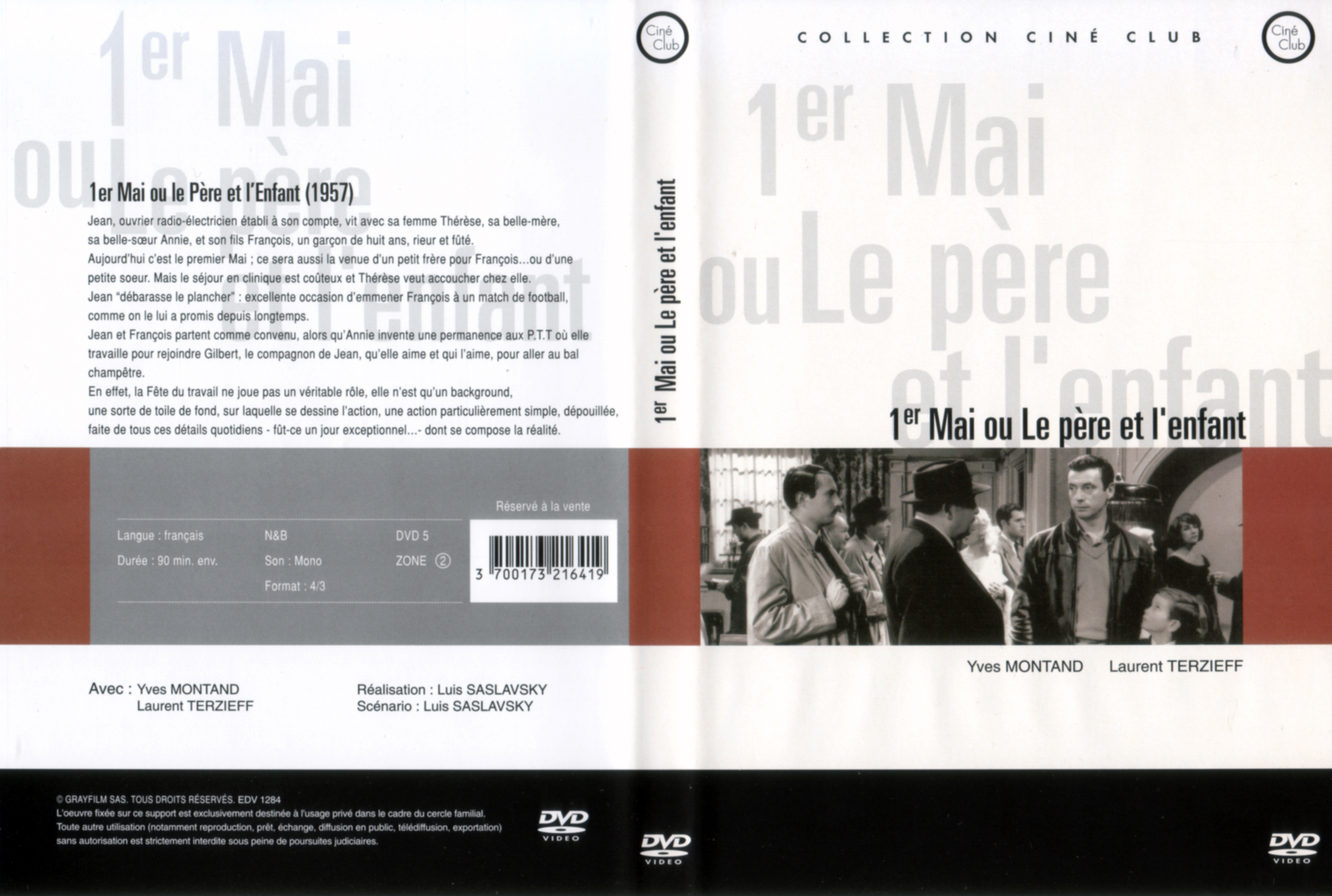 Jaquette DVD 1er mai ou le pre et l