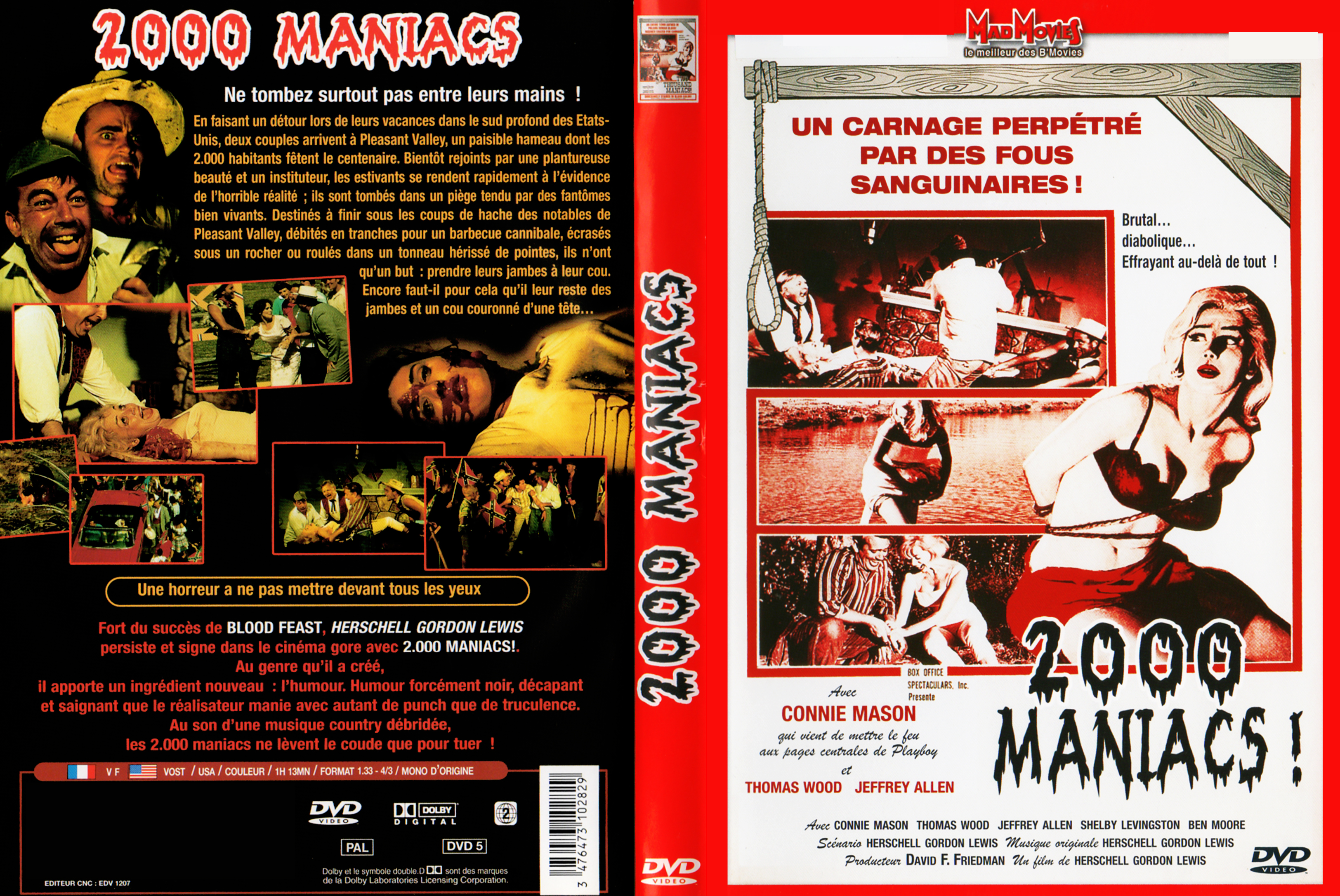 Jaquette DVD 2000 maniacs