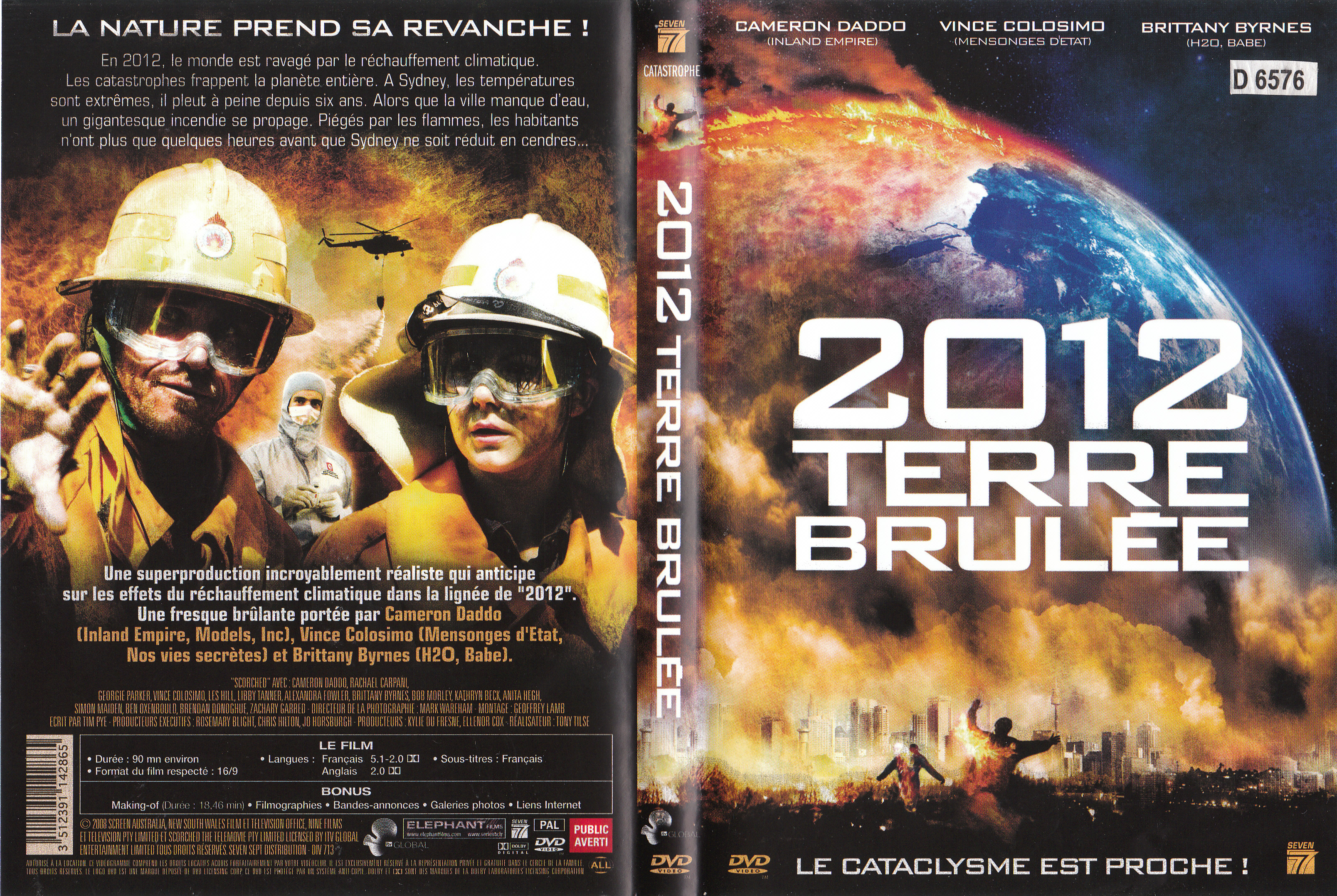 Jaquette DVD 2012 Terre brule
