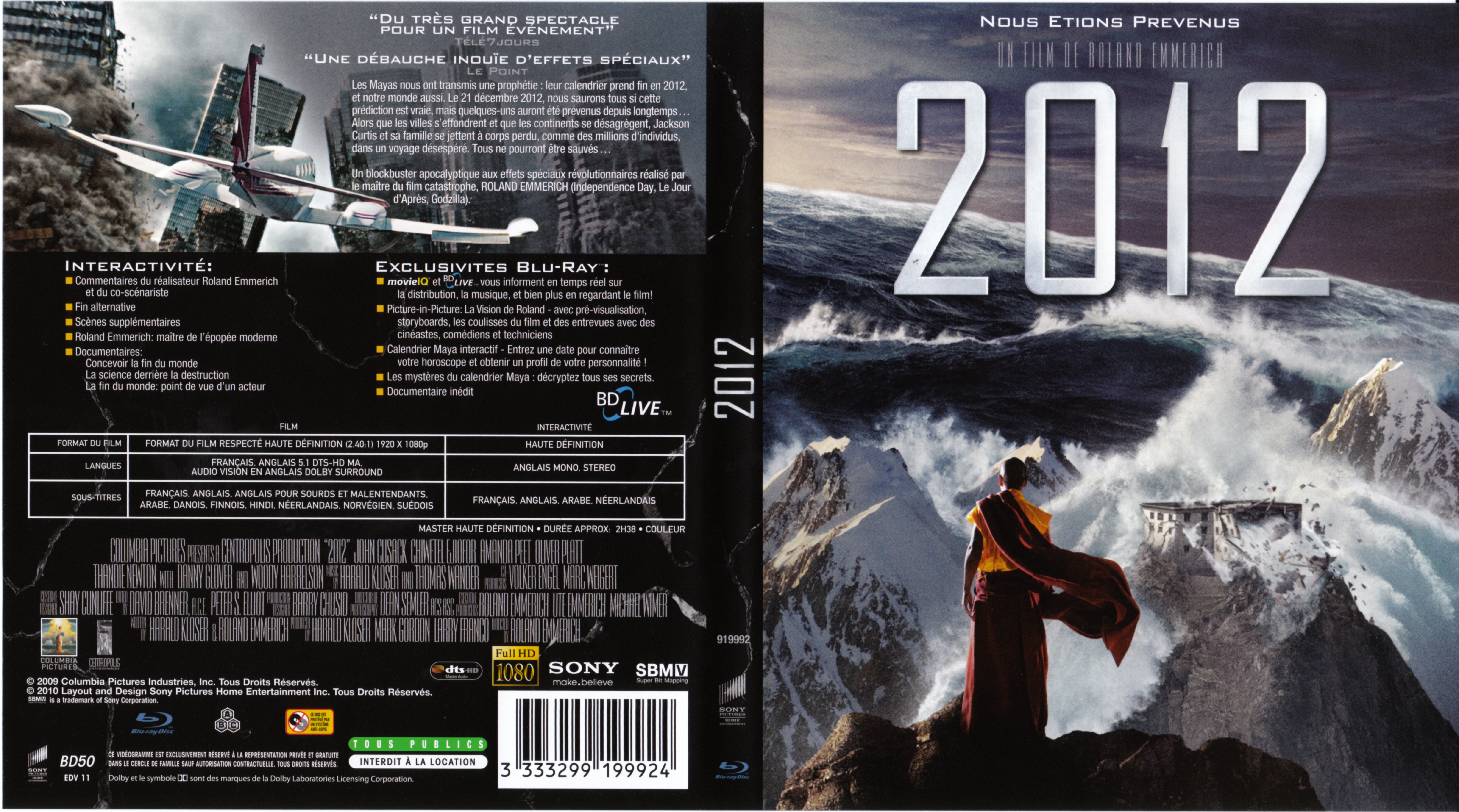 Jaquette DVD 2012 (BLU-RAY)