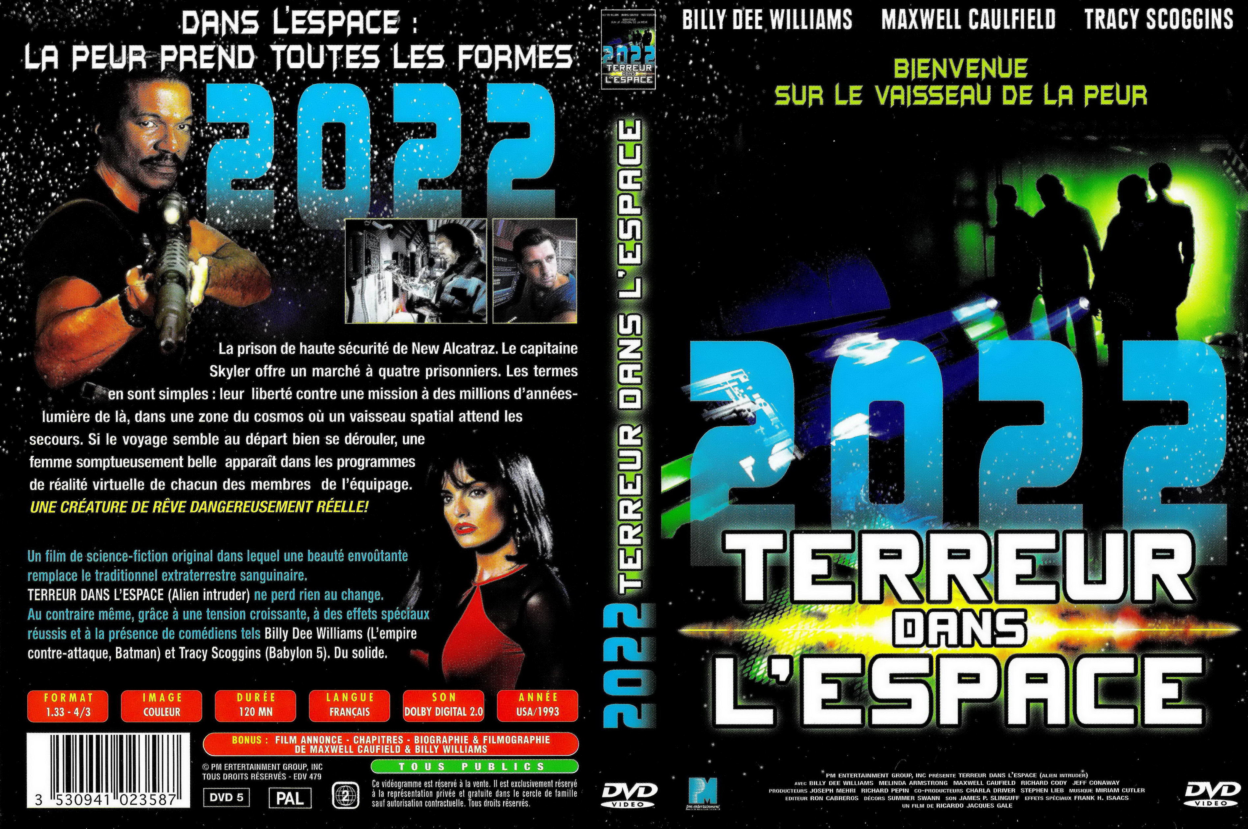 Jaquette DVD 2022 terreur dans l
