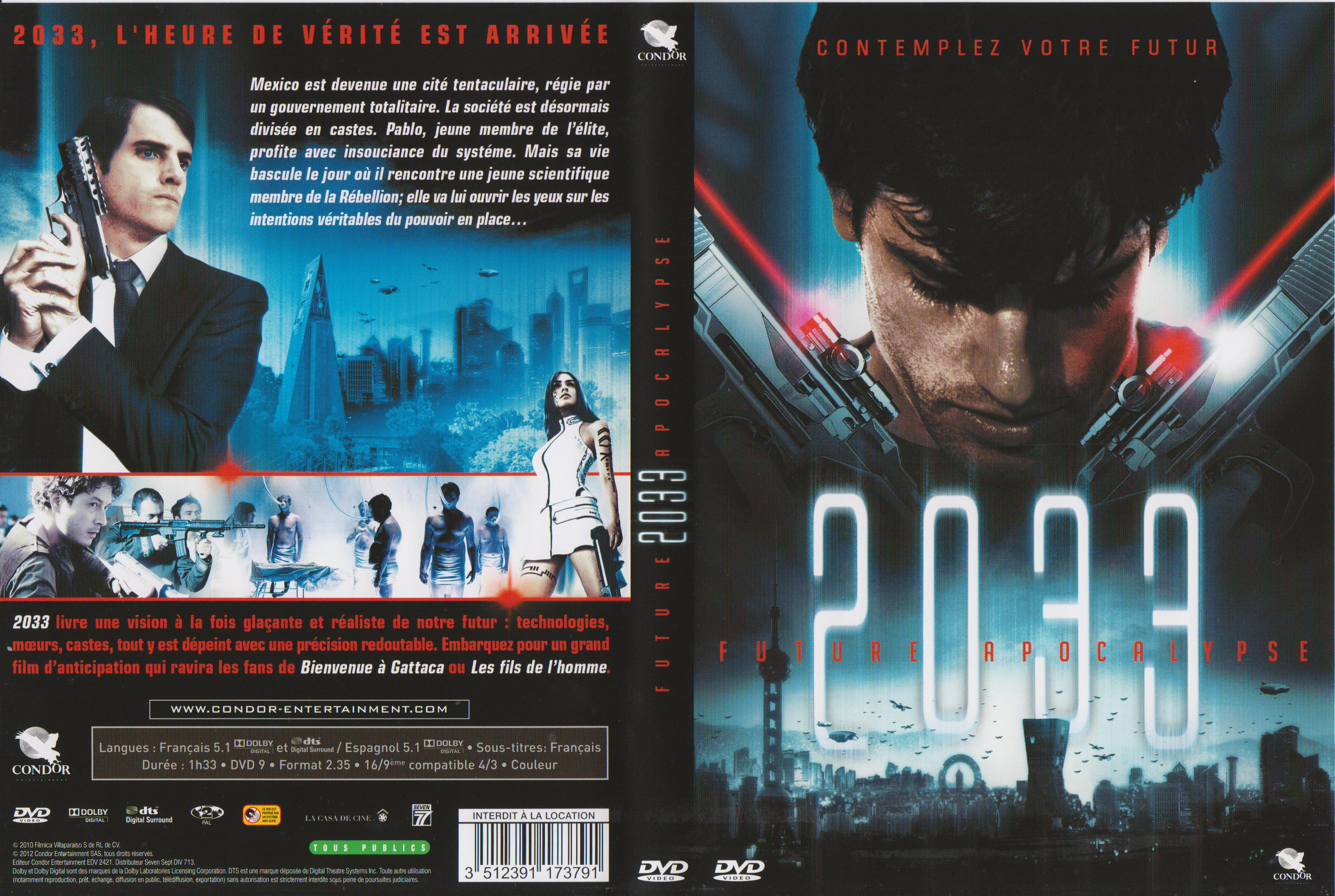 Jaquette DVD 2033 Future Apocalypse